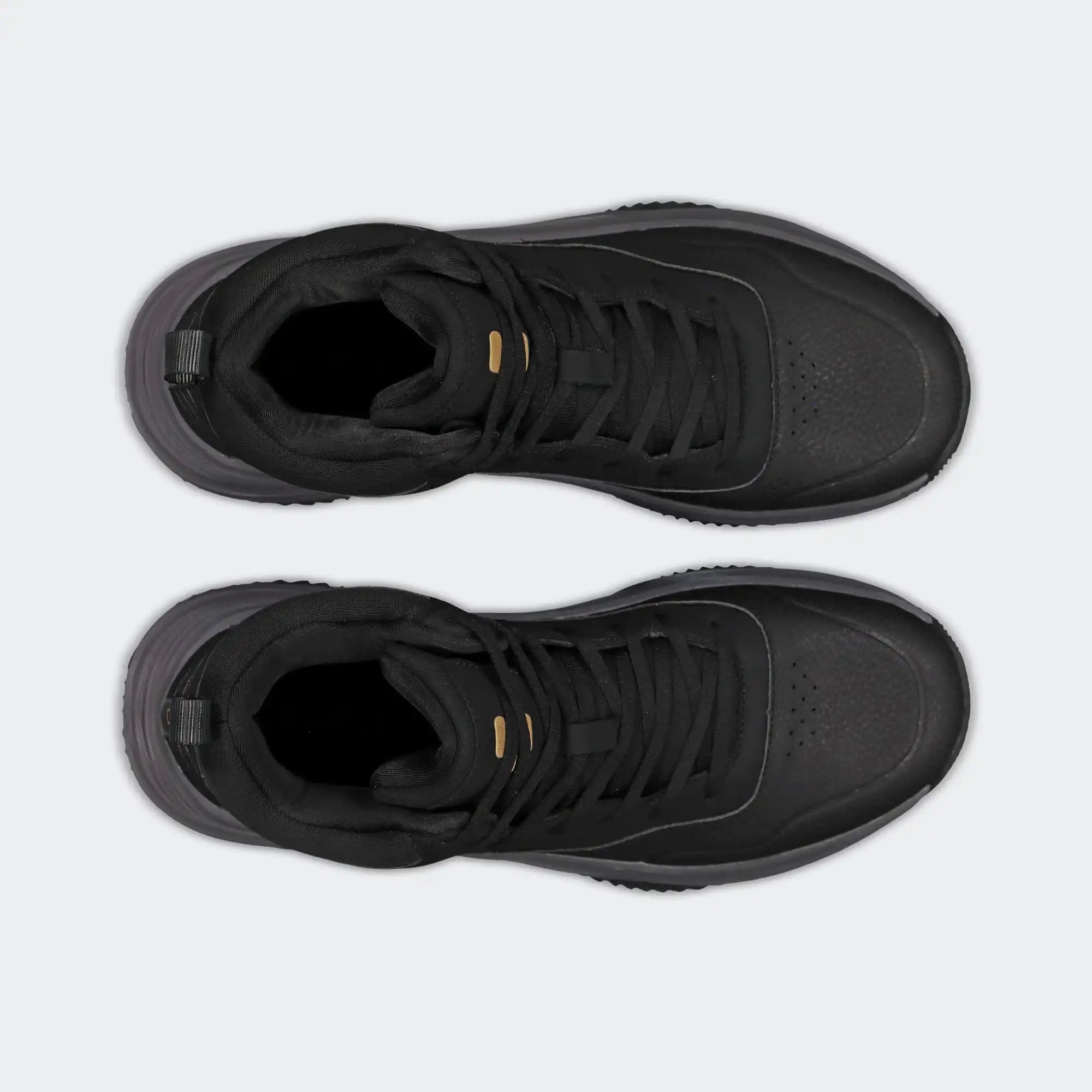 Black Oxford Basket Shoes for Men Charly Neiv Sport