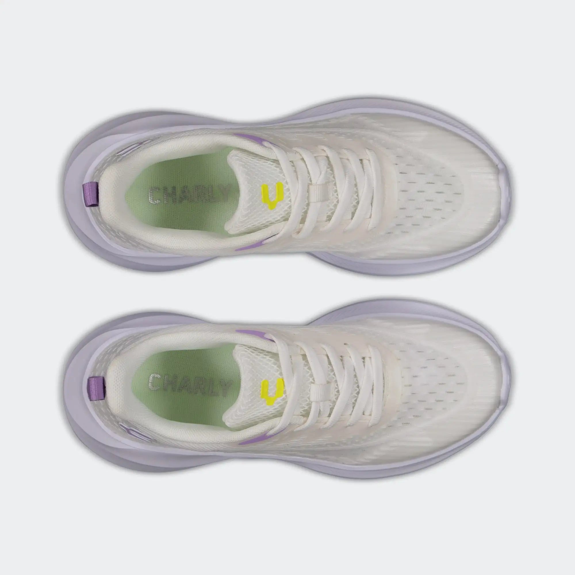 White Lilac Relax Walking Light Sport Shoes for Women Charly Klot