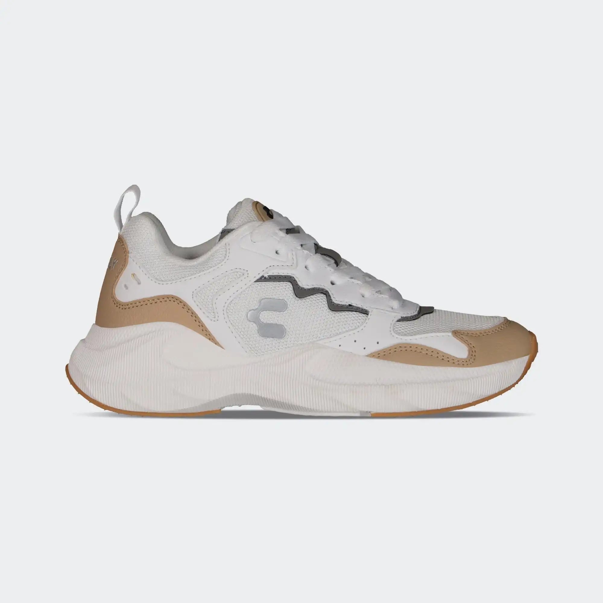 White Beige Fashion Sport Shoes for Women Charly Balti Lifestyle