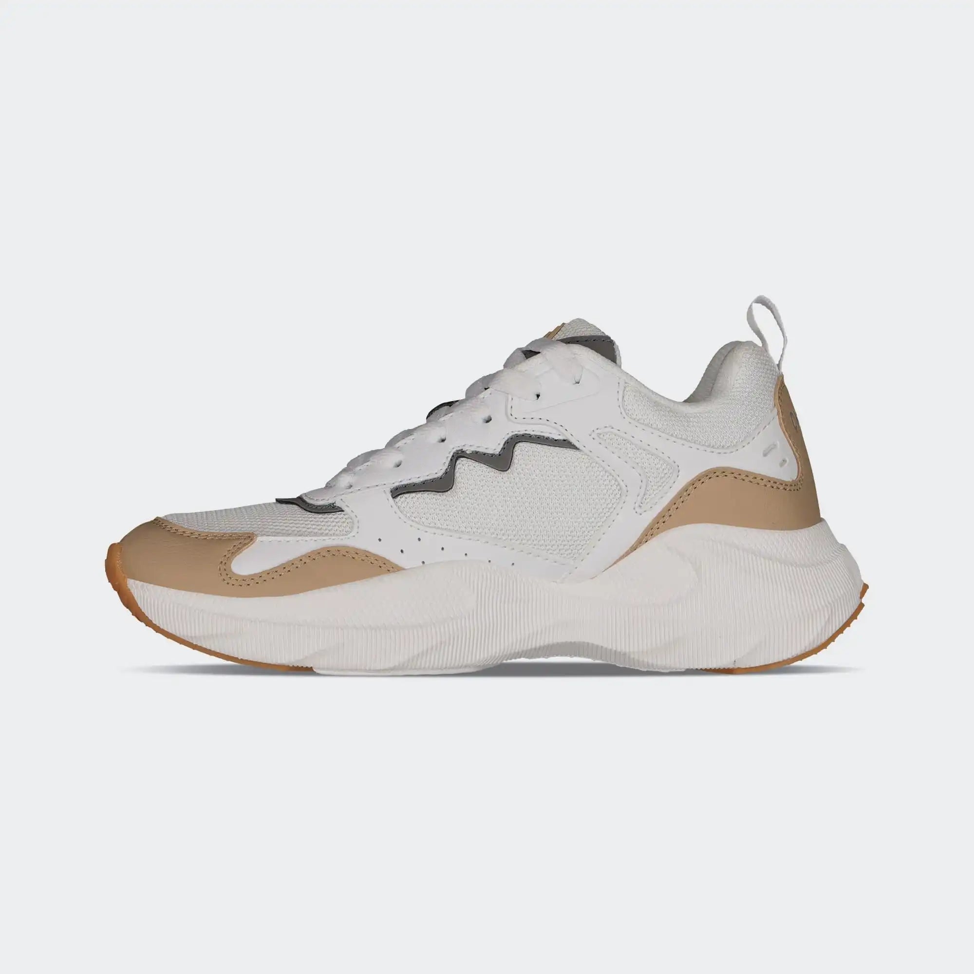White Beige Fashion Sport Shoes for Women Charly Balti Lifestyle