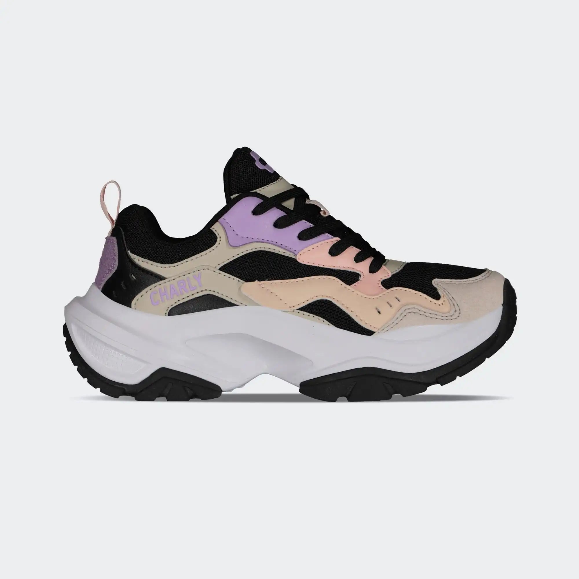 Black Multicolor Fashion Sport Shoes for Women Charly Orla Lifestyle