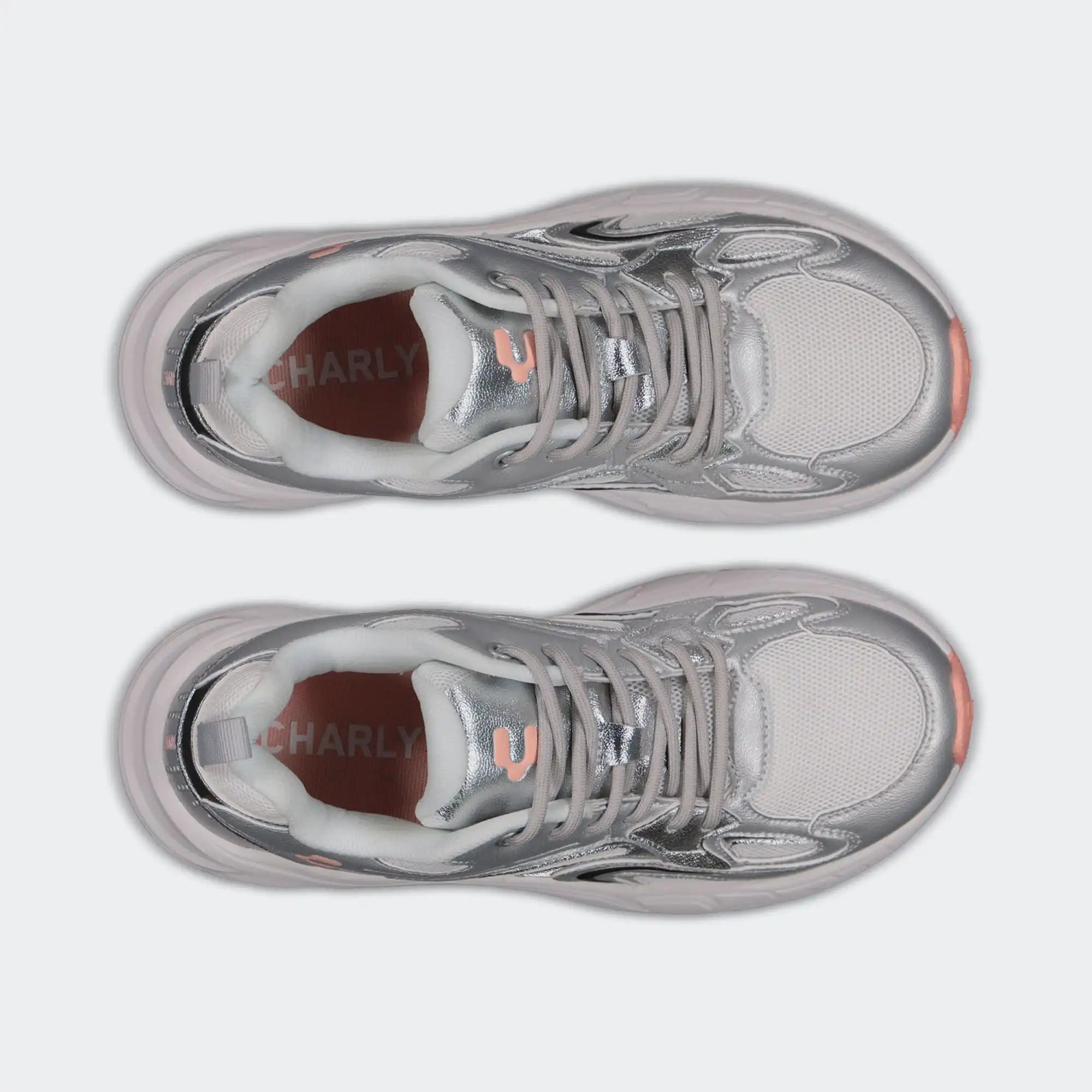 Silver Pink City Lifestyle Shoes for Women Charly Capri Sport