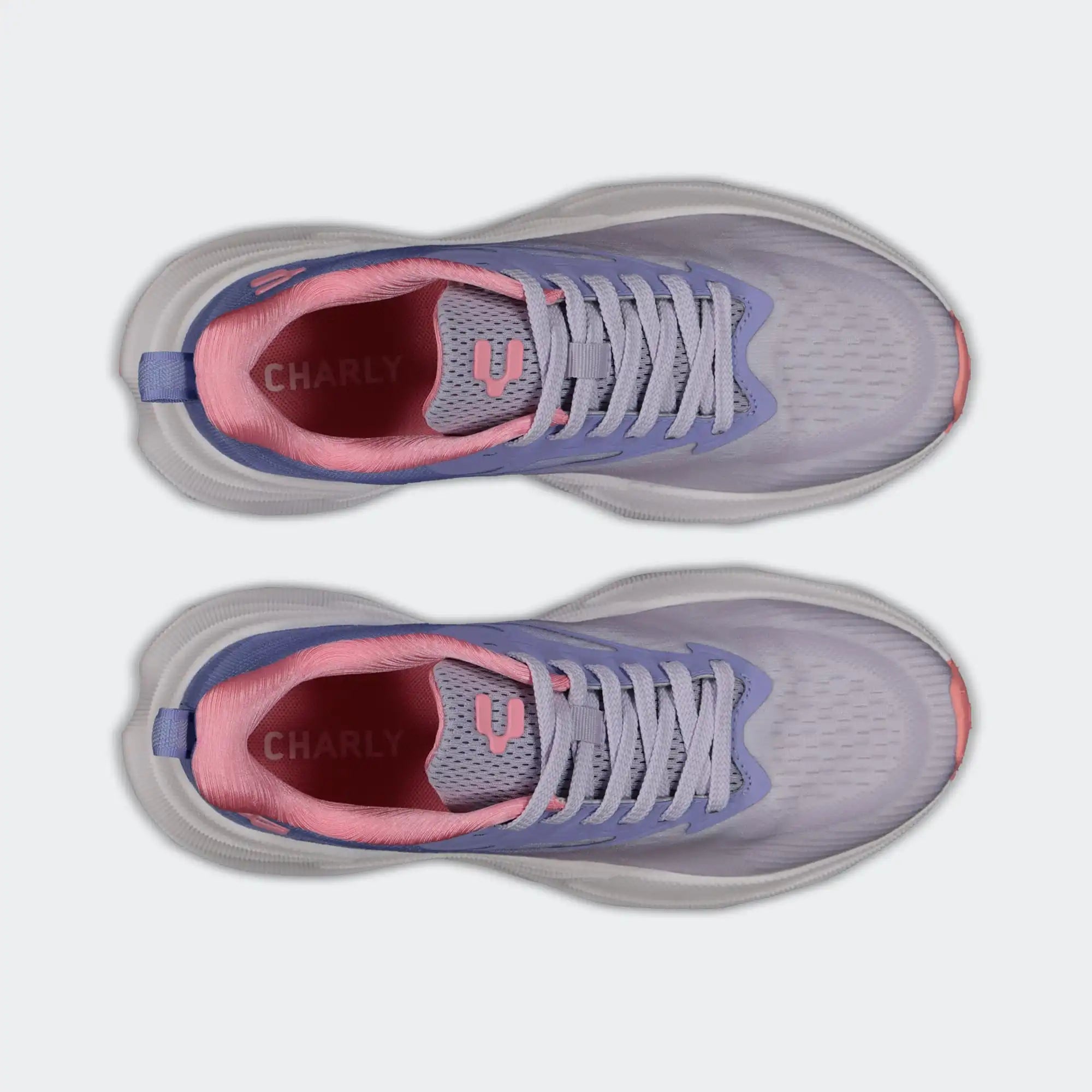 Purple Pink Walking Light Sport Shoes for Women Charly Larisa Relax
