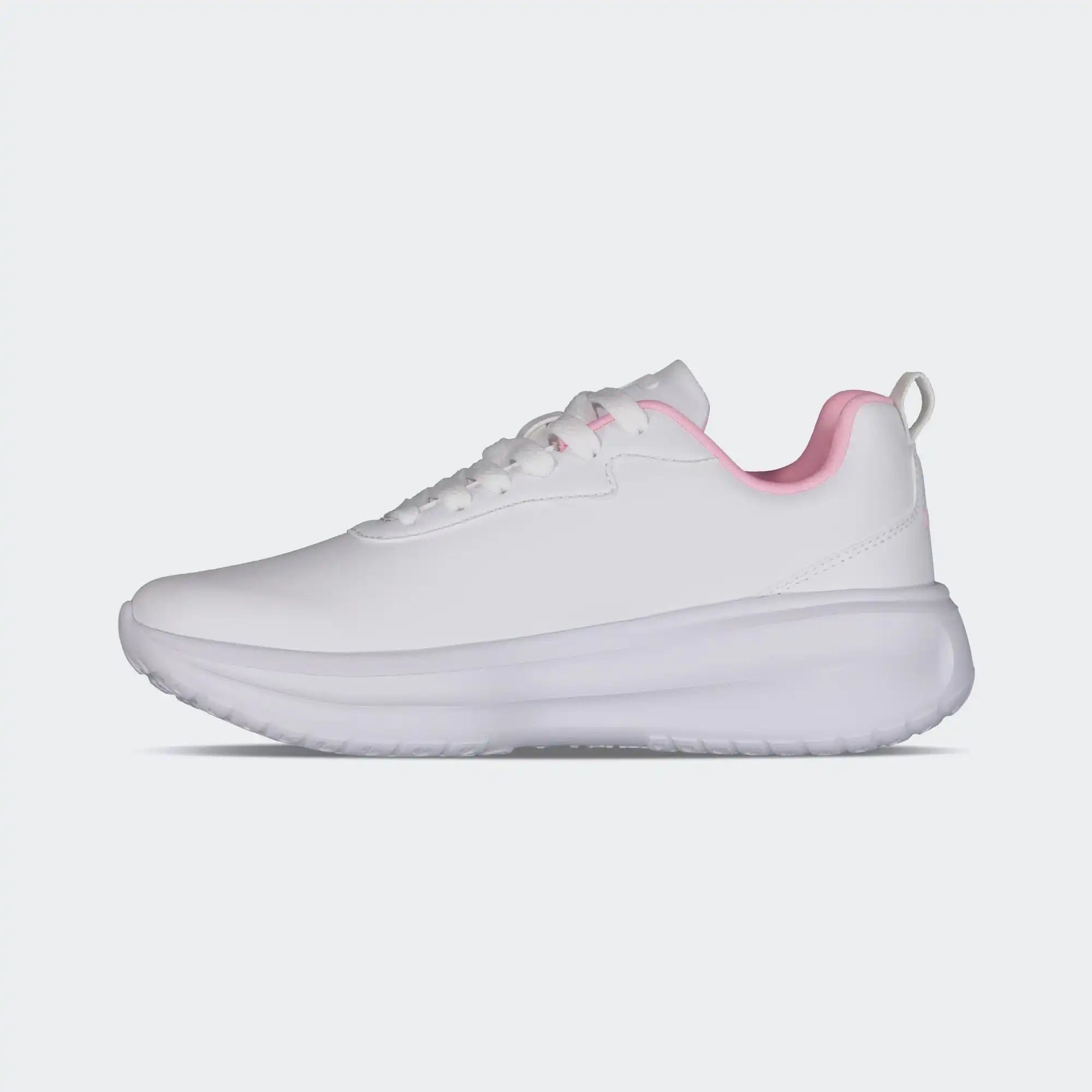 White Pink Running Road Casual Shoes for Women Charly Aero Pu Sport