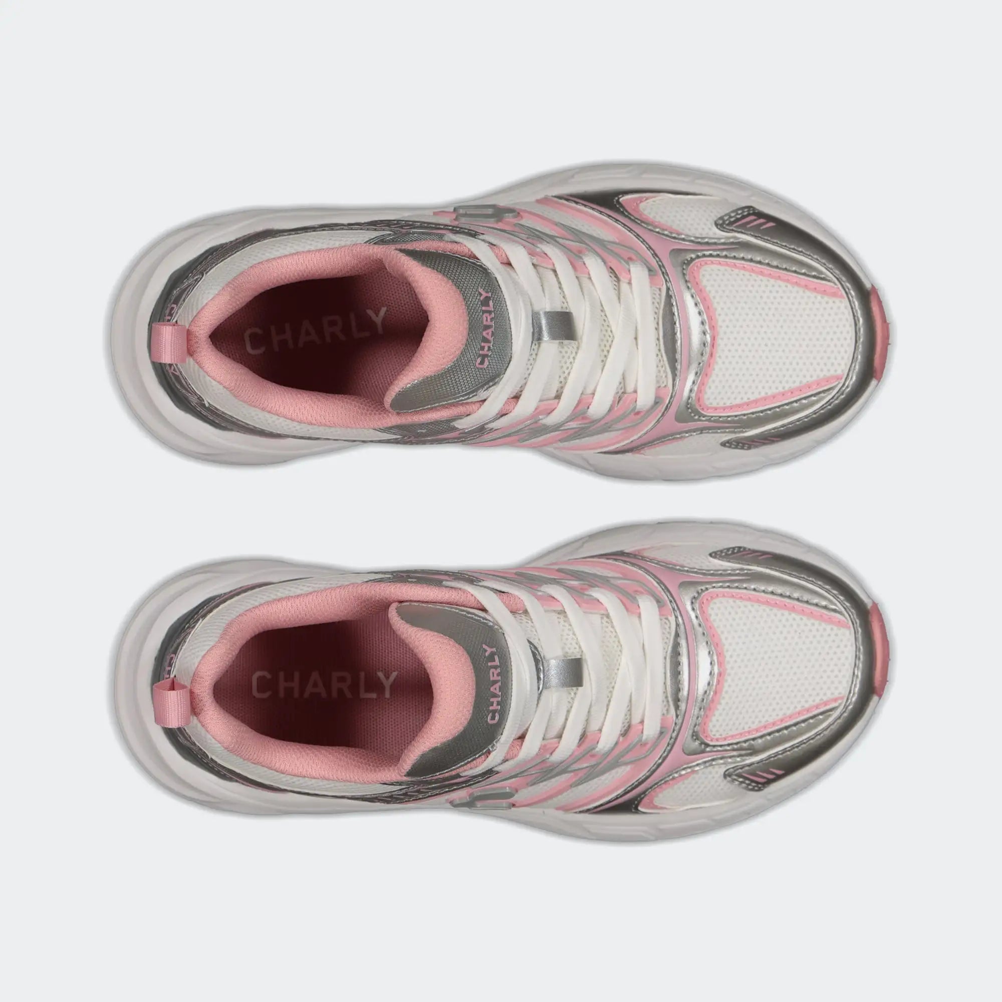 White Silver City Lifestyle Shoes for Women Charly Fashion Sport Elix