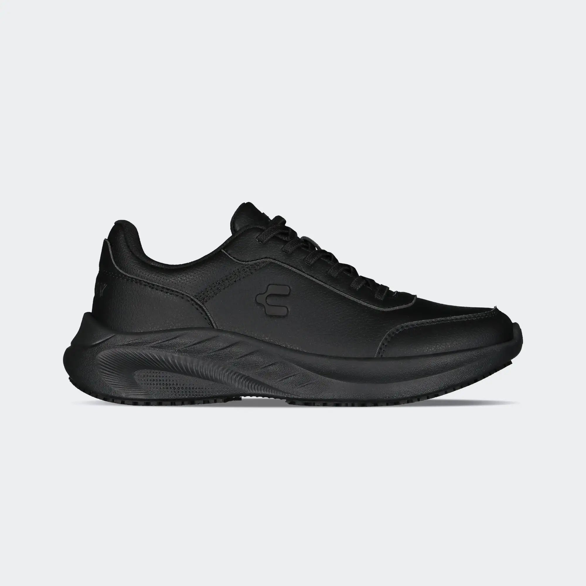 Black Atenea Service 2.0 PU Work Shoes for Women Charly