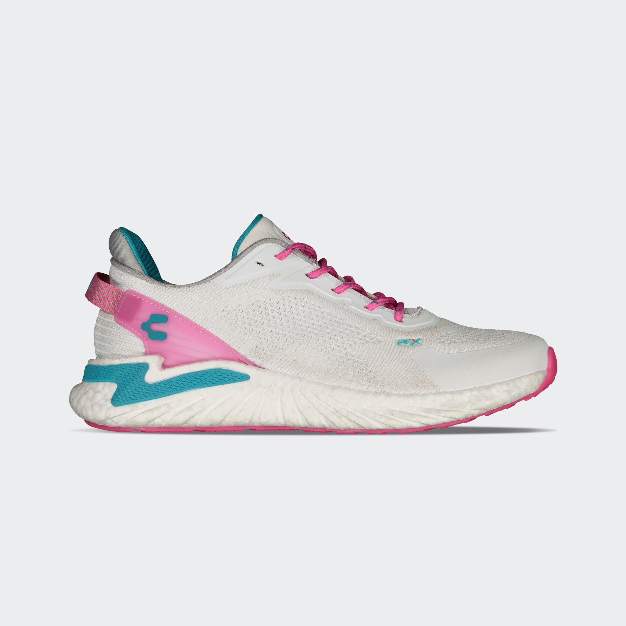 White Multicolor PFX Running Active Sport Shoes for Women Charly Vigorate 2.0