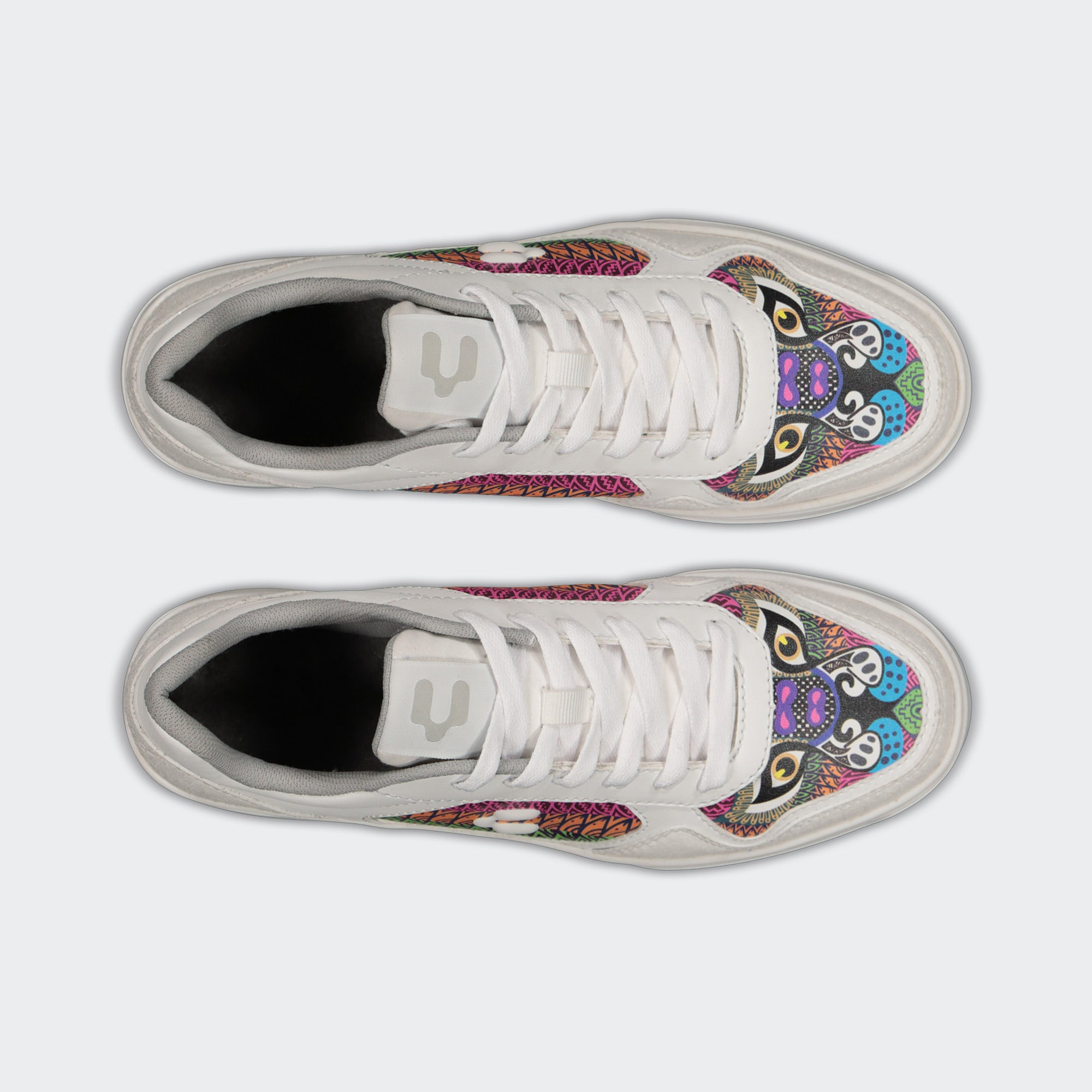 White Multicolor City Lifestyle Skurban Alebrijes Shoes for Women Charly Million