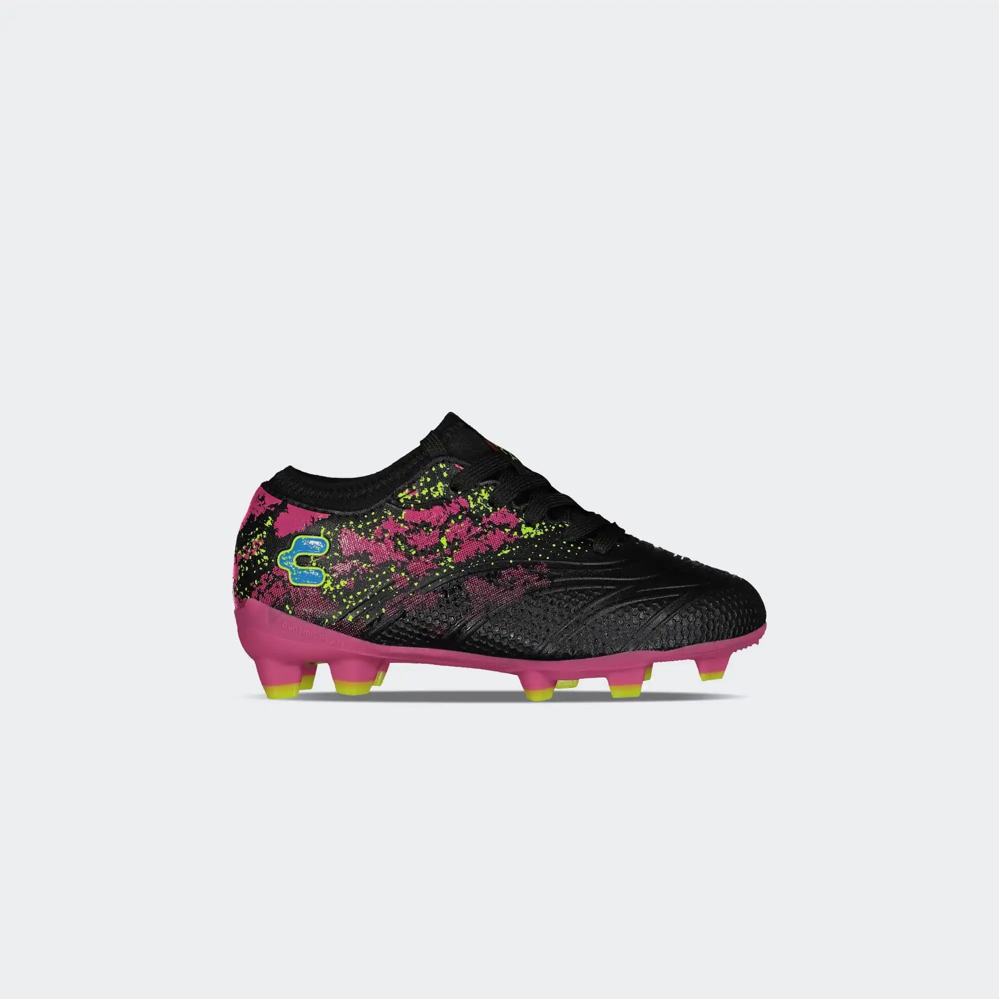 Black Fuchsia Soccer Cleats for Boy Charly Blaze Yt