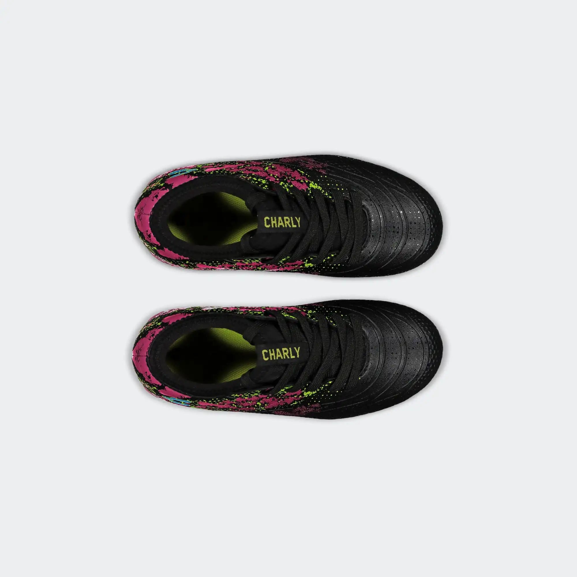 Black Fuchsia Soccer Cleats for Boy Charly Blaze Yt