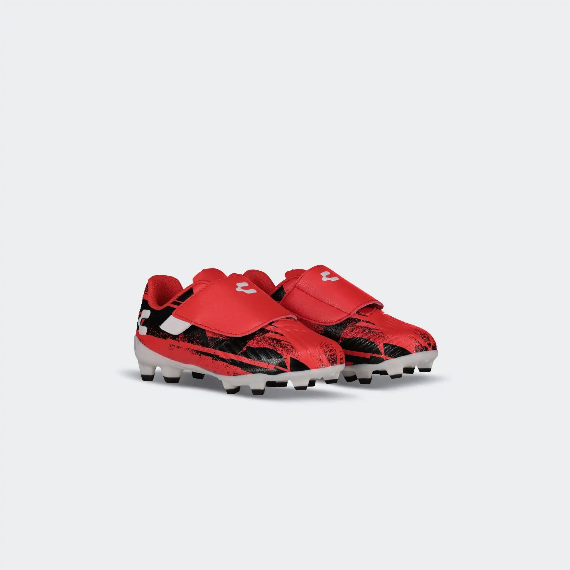 Red Black Soccer Cleats for Boy Charly Grasshopper 6.0 St Yt