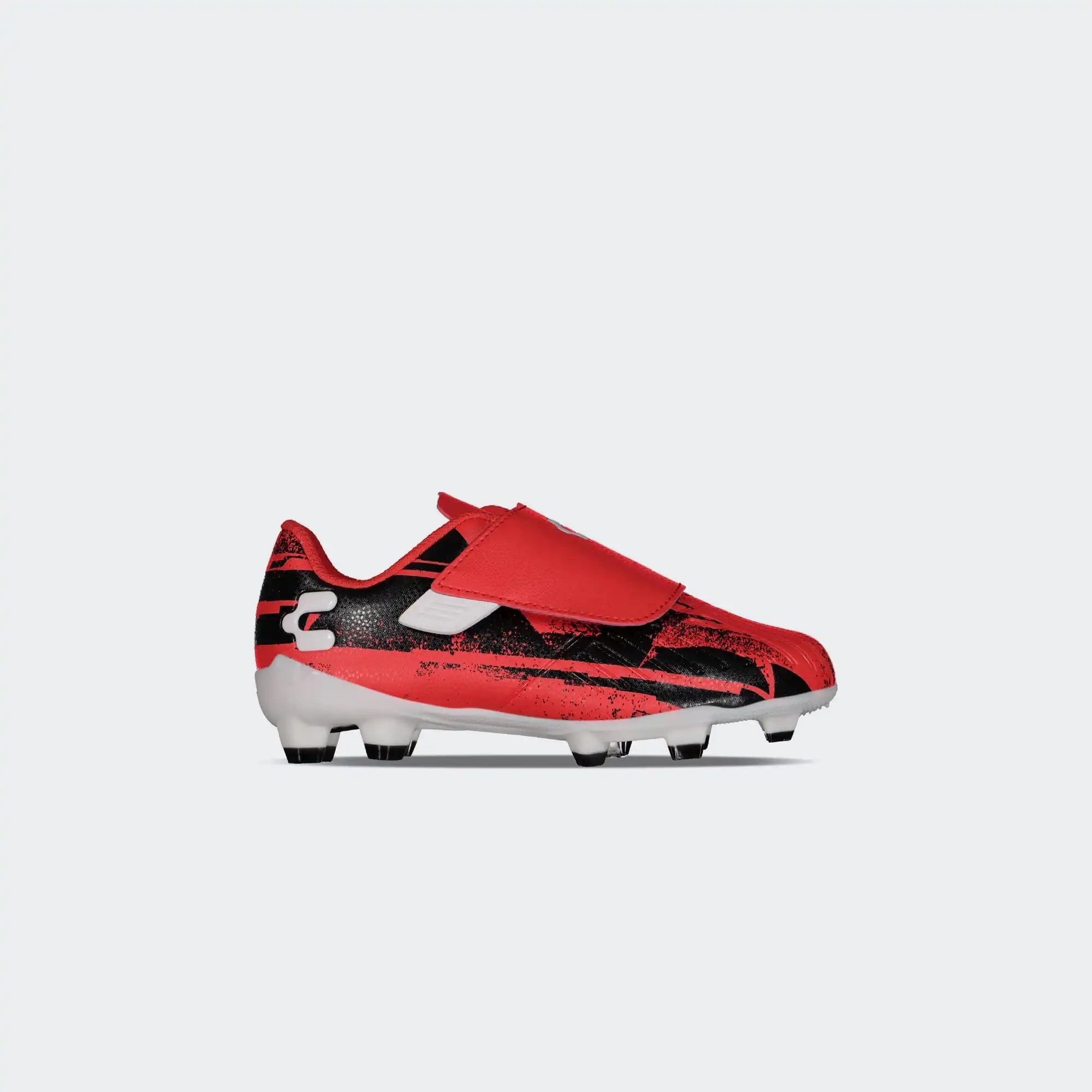 Red Black Soccer Cleats for Boy Charly Grasshopper 6.0 St Yt