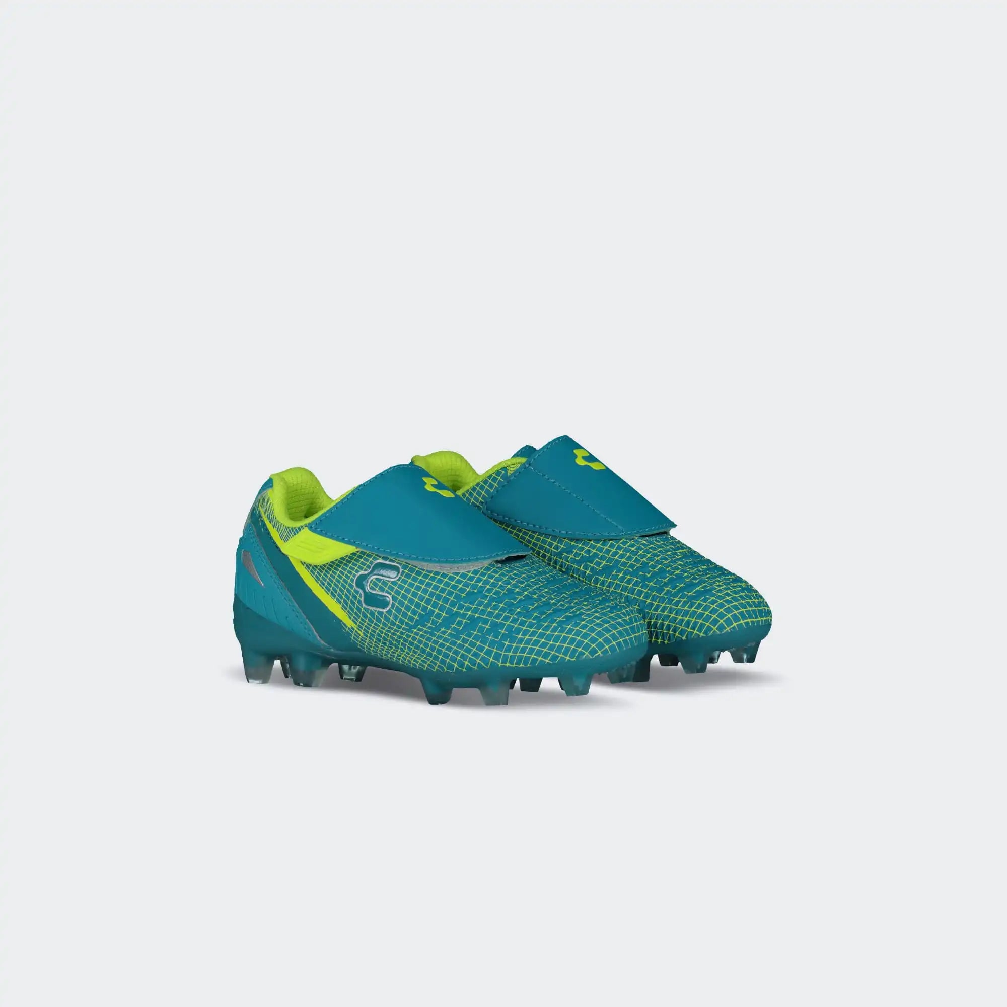 Aqua Lime Soccer Cleats for Boy Charly Hotcross 5.0 Fg Yt