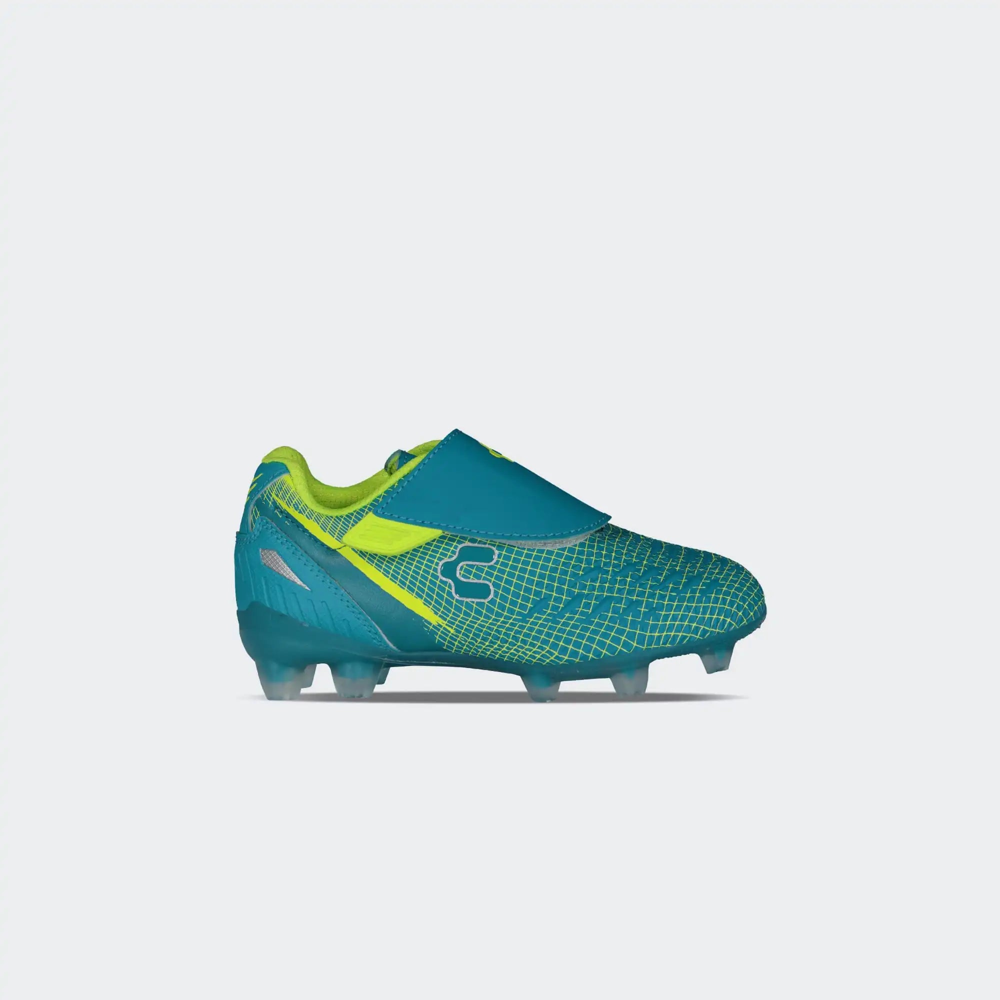 Aqua Lime Soccer Cleats for Boy Charly Hotcross 5.0 Fg Yt