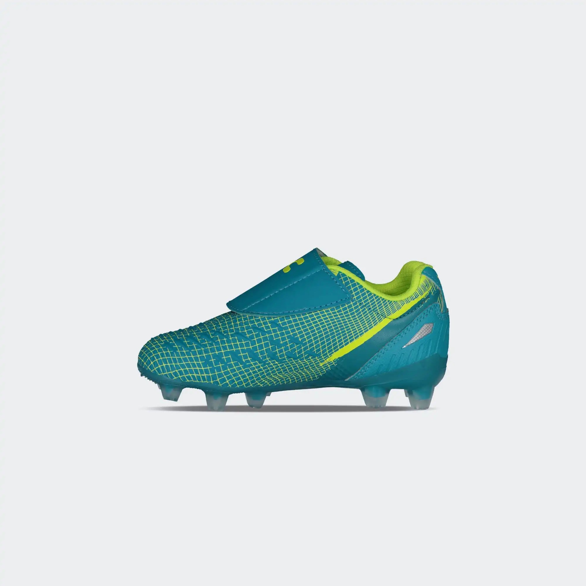 Aqua Lime Soccer Cleats for Boy Charly Hotcross 5.0 Fg Yt