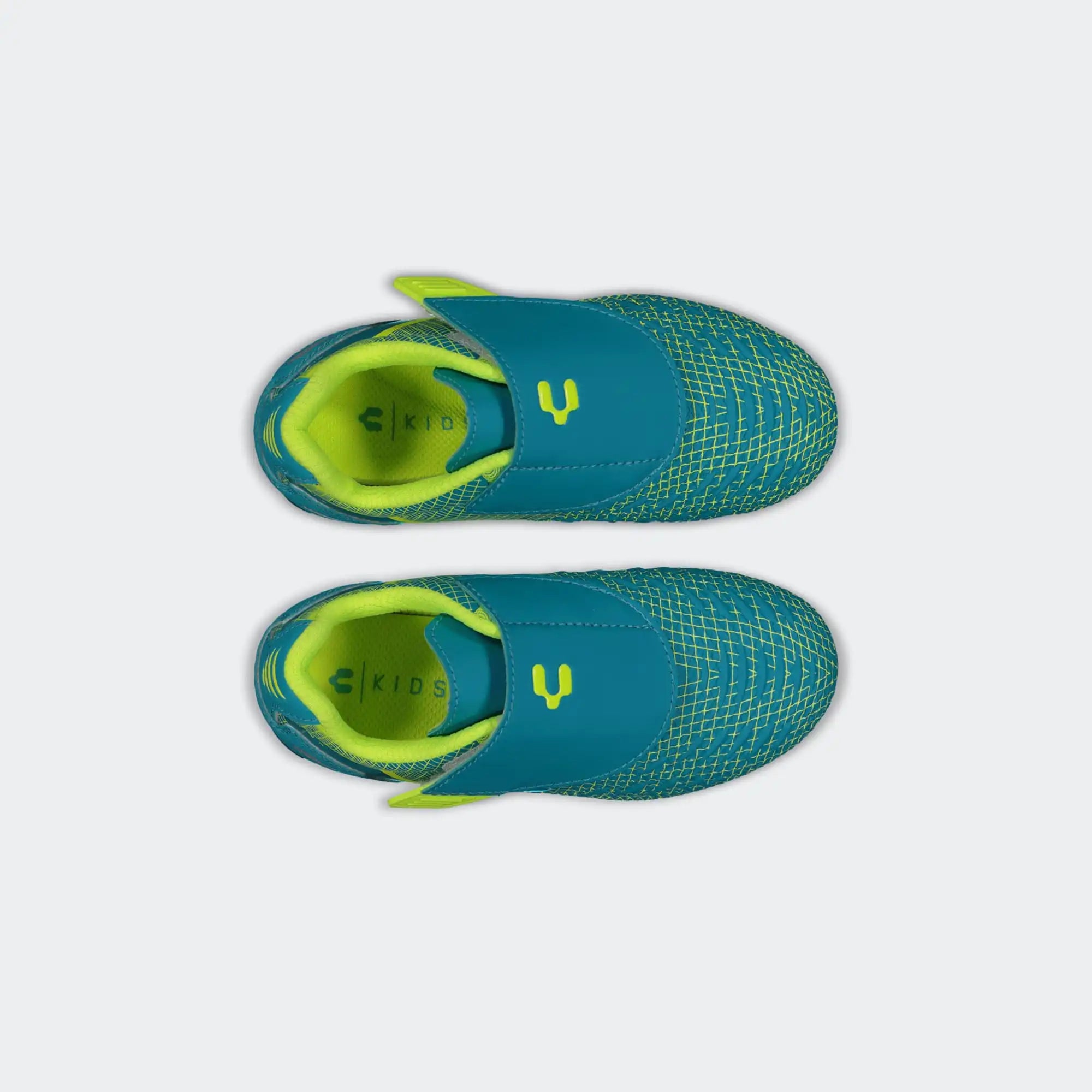 Aqua Lime Soccer Cleats for Boy Charly Hotcross 5.0 Fg Yt