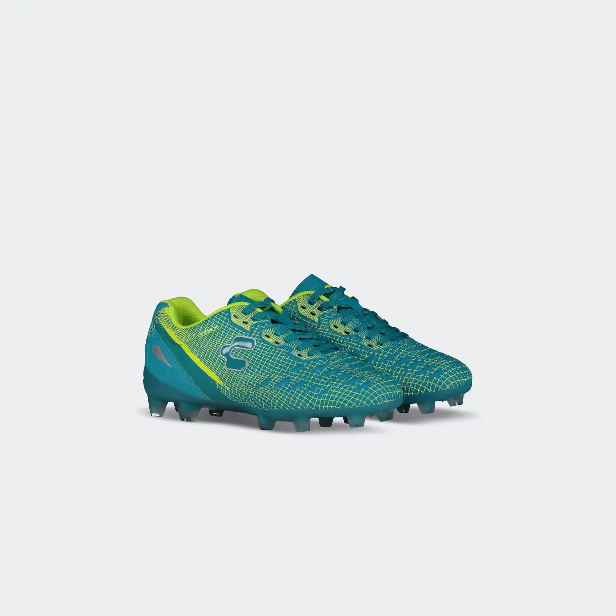 Aqua Lime Soccer Cleats for Boy Charly Hotcross 5.0 Fg Jr