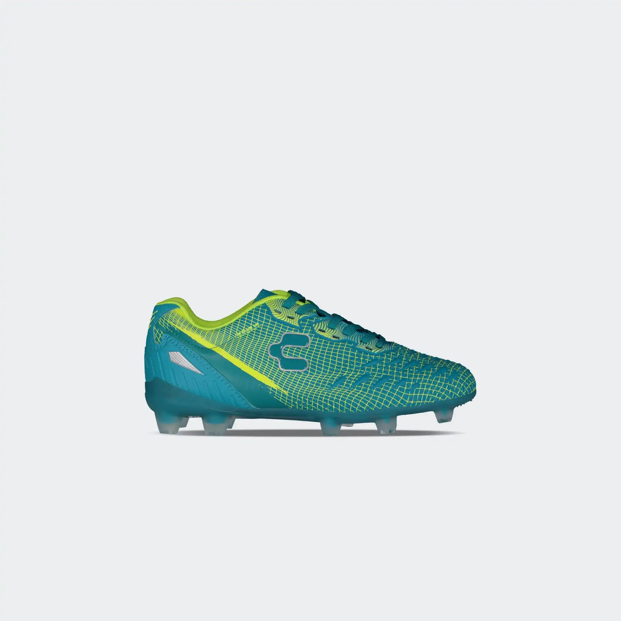 Aqua Lime Soccer Cleats for Boy Charly Hotcross 5.0 Fg Jr