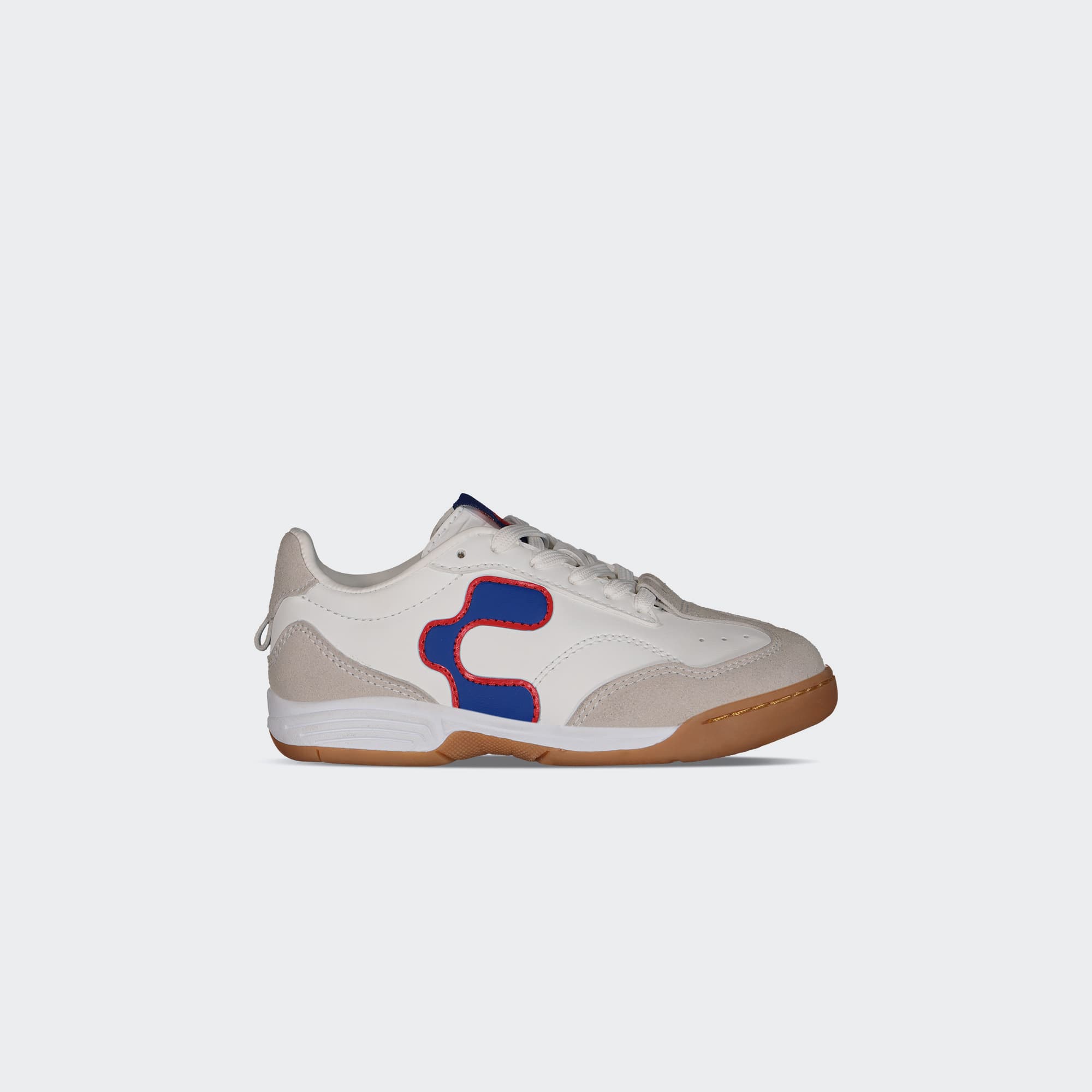White Blue Urban Pitch City Lifestyle Shoes for Boy Charly Campista PU YT