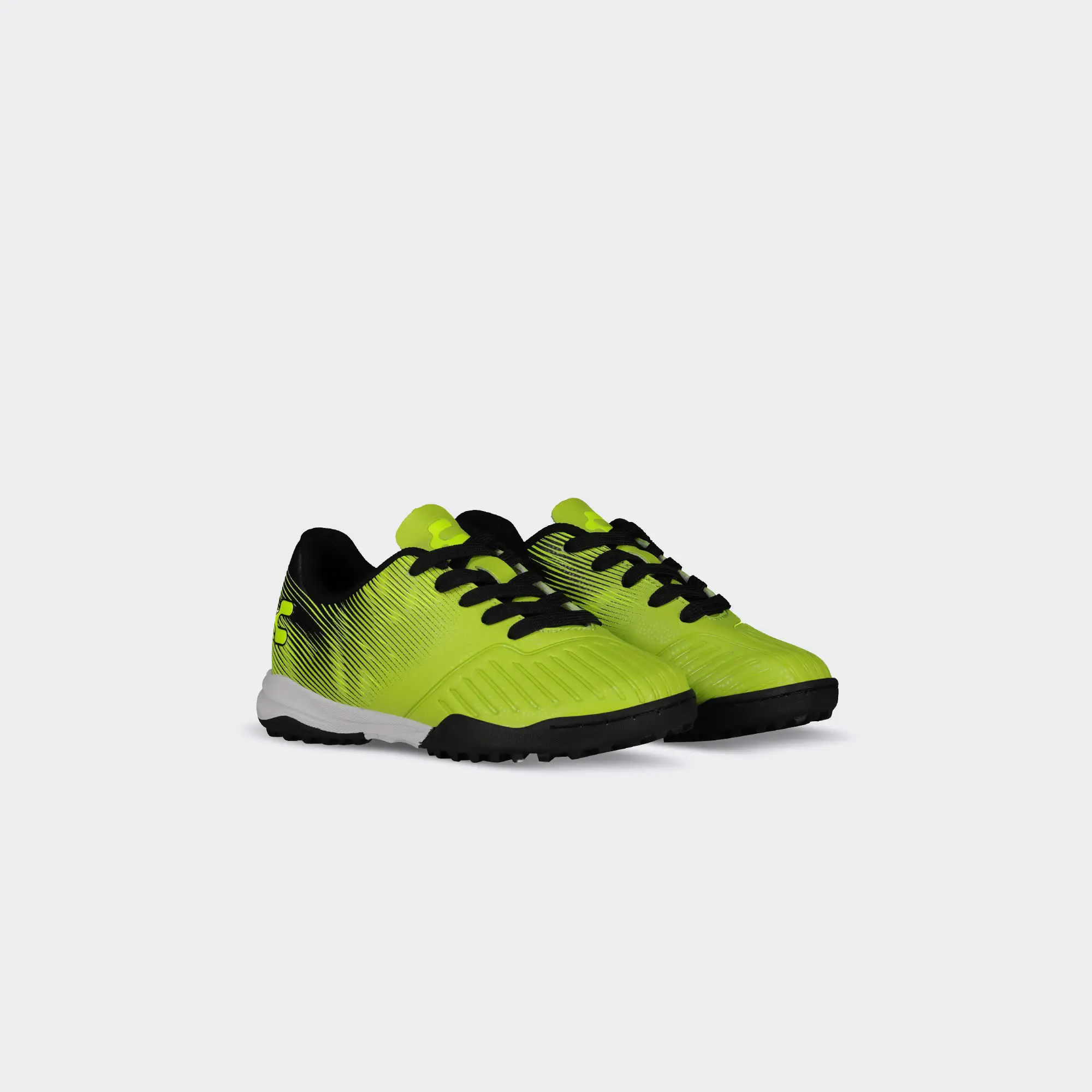 Green Black Soccer Turf Shoes for Boy Charly Sport Grasshopper 7.0 TF YT