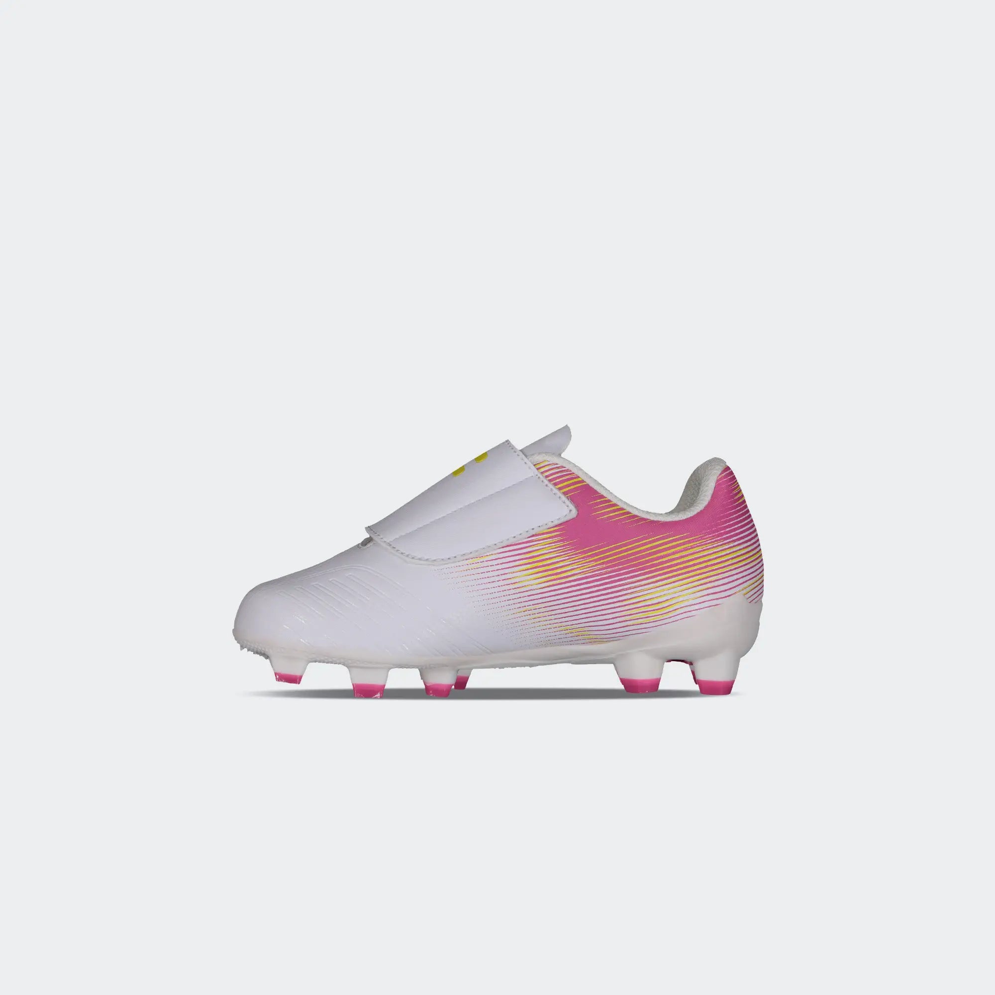 White Fuchsia Soccer Cleats for Boy Charly Grasshopper 7.0 ST YT Sport