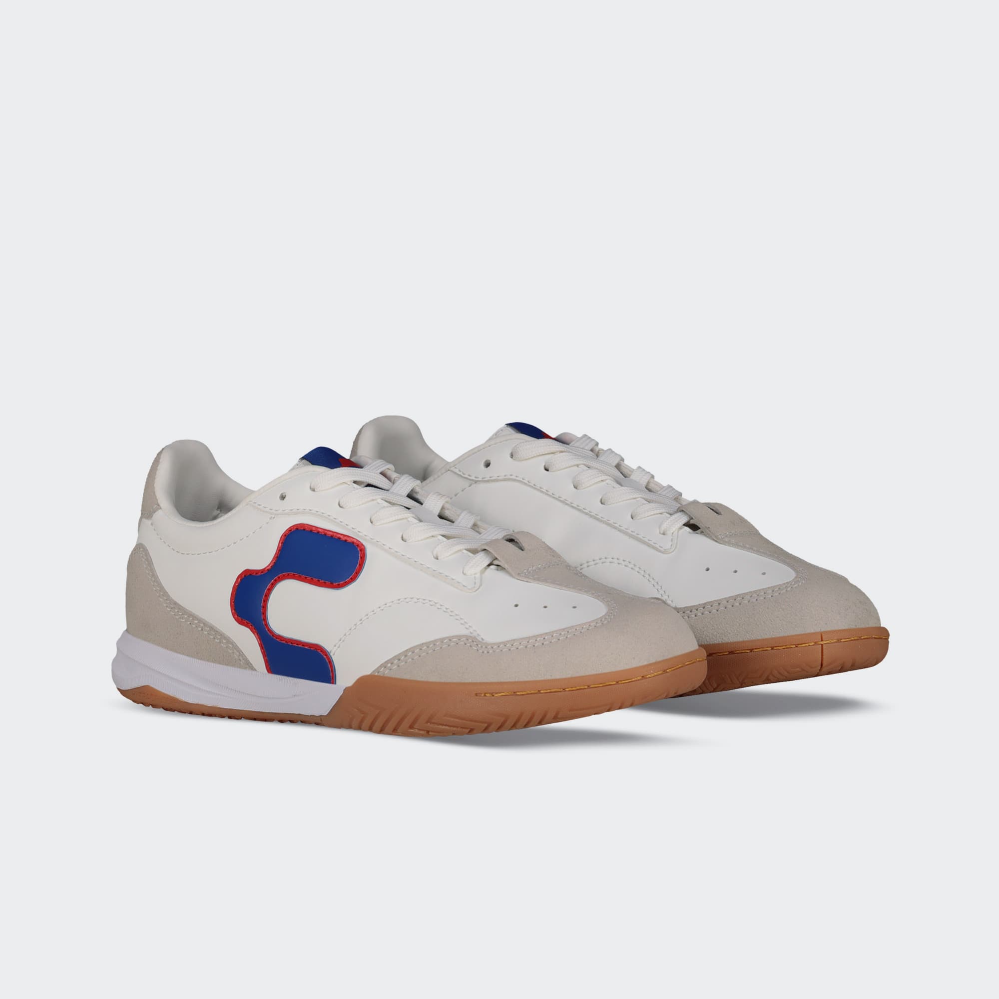 White Blue Urban Pitch City Lifestyle Shoes for Boy Charly Campista PU JR