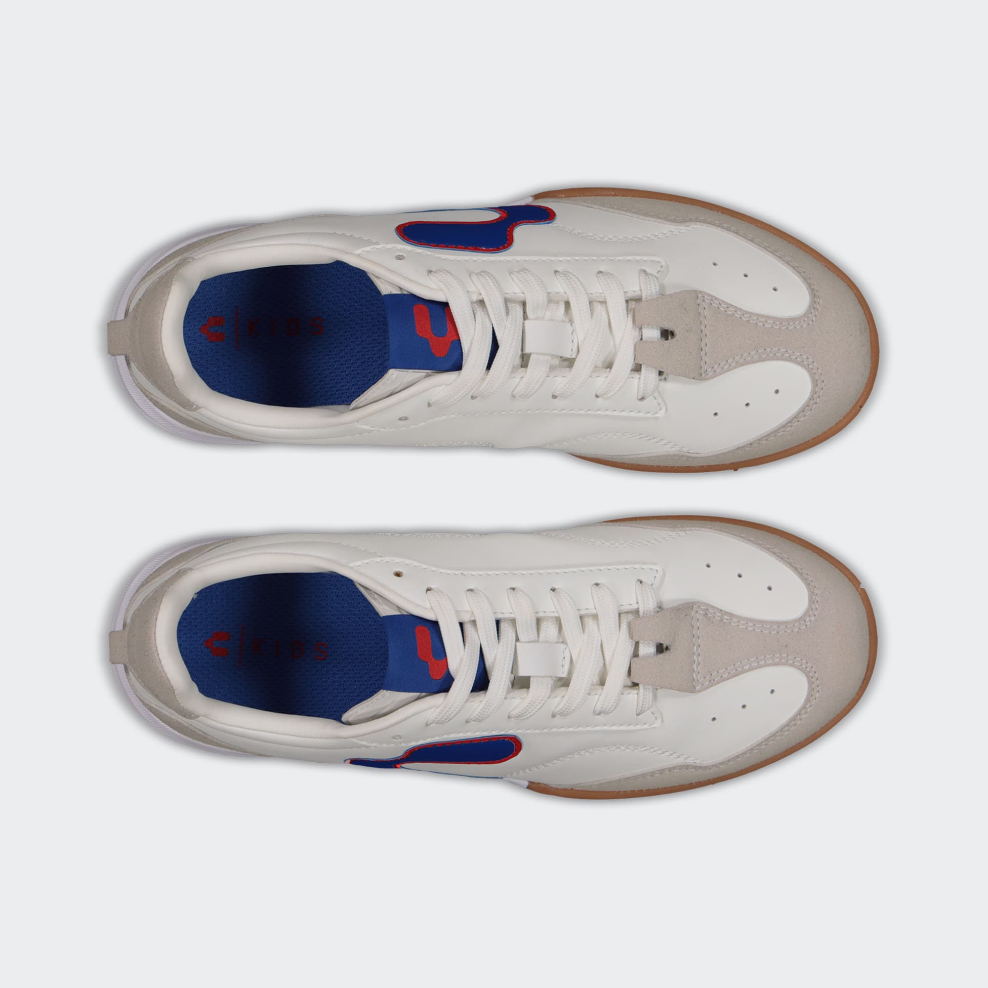 White Blue Urban Pitch City Lifestyle Shoes for Boy Charly Campista PU JR