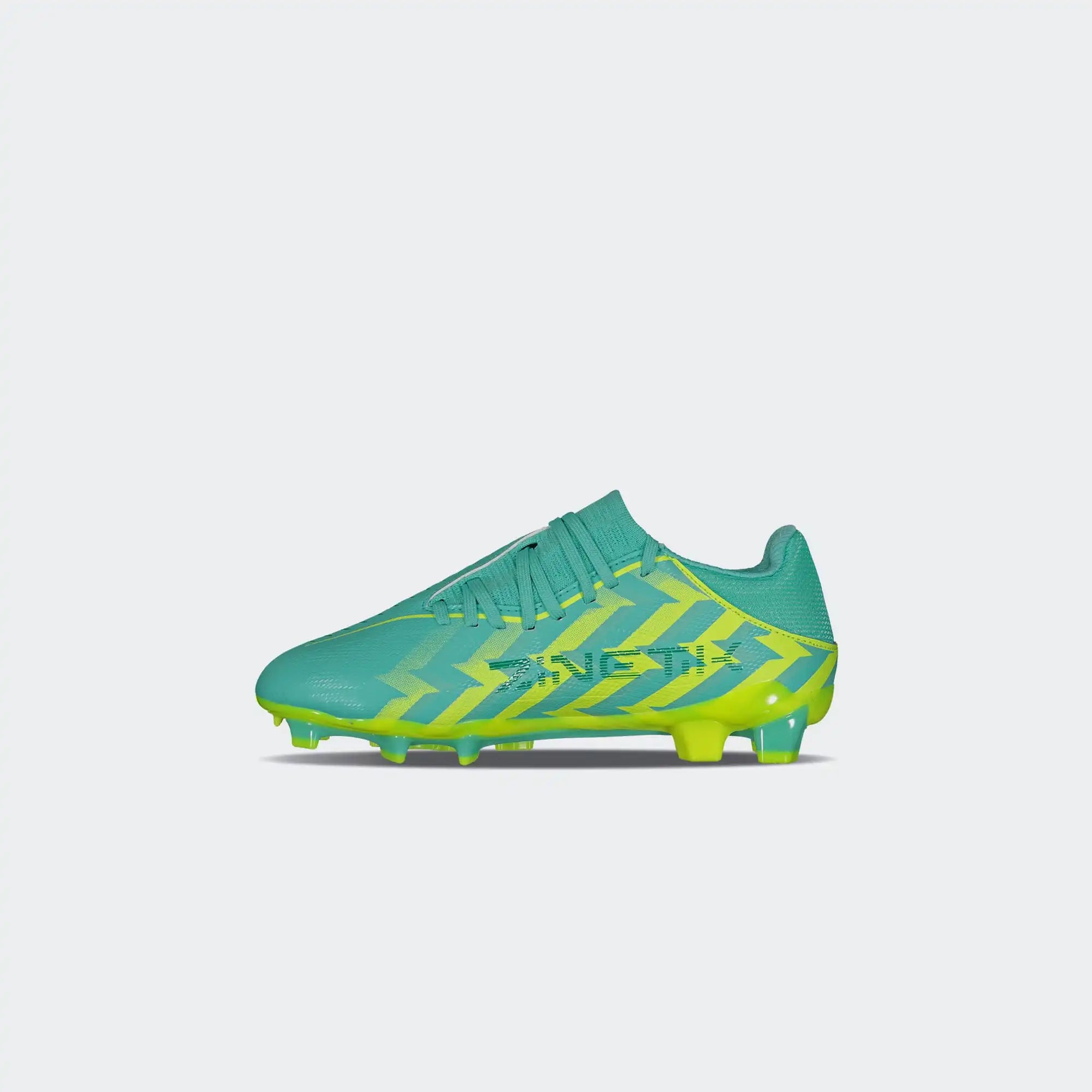 Turquoise Yellow Soccer Cleats for Boy Charly Zinetik 26 Select Jr Sport