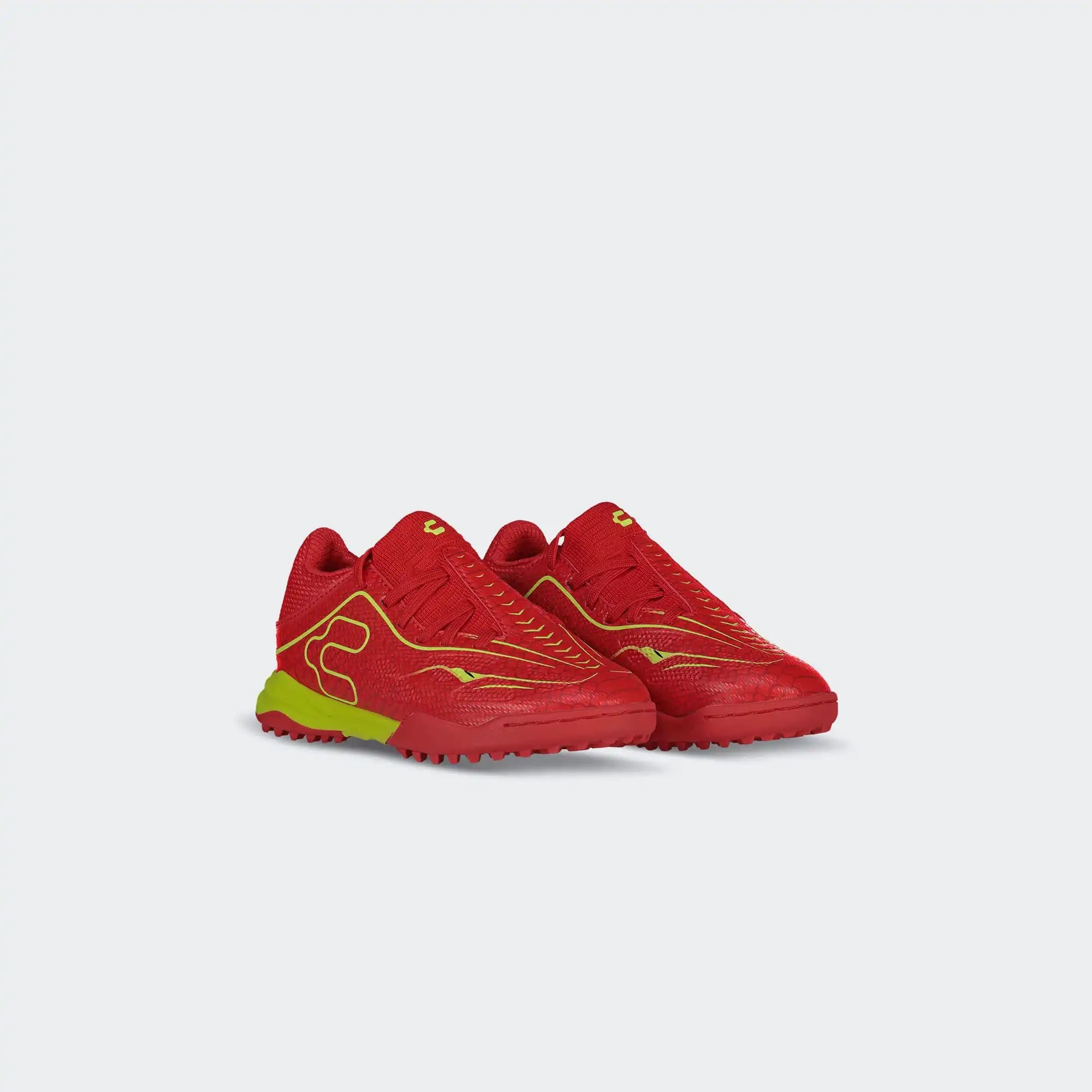 Red Yellow Soccer Turf Shoes for Boy Charly Zinetik 26 Select Tf Yt Sport