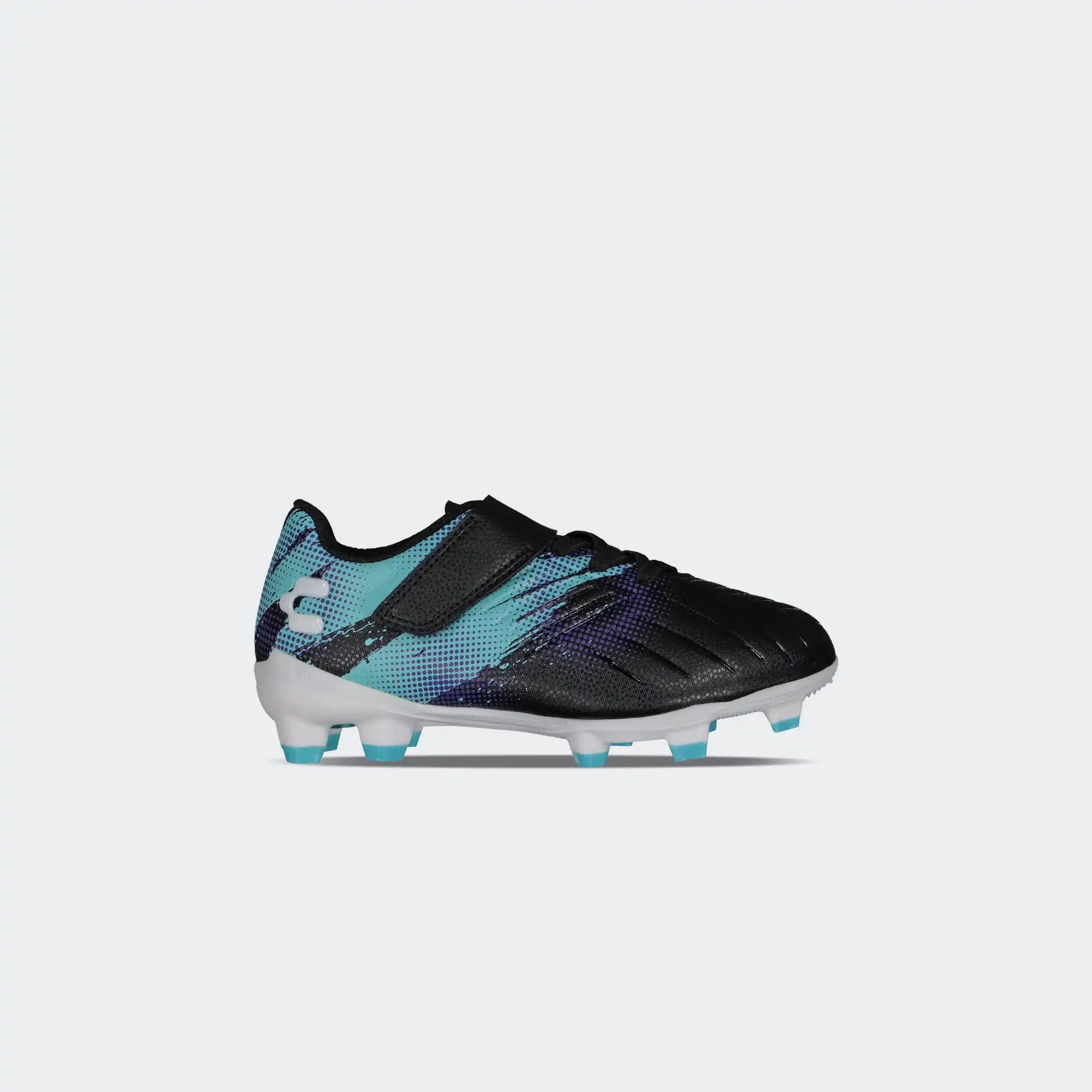 Black Aqua Soccer Cleats for Boy Charly Grasshopper 26 Yt STP Sport