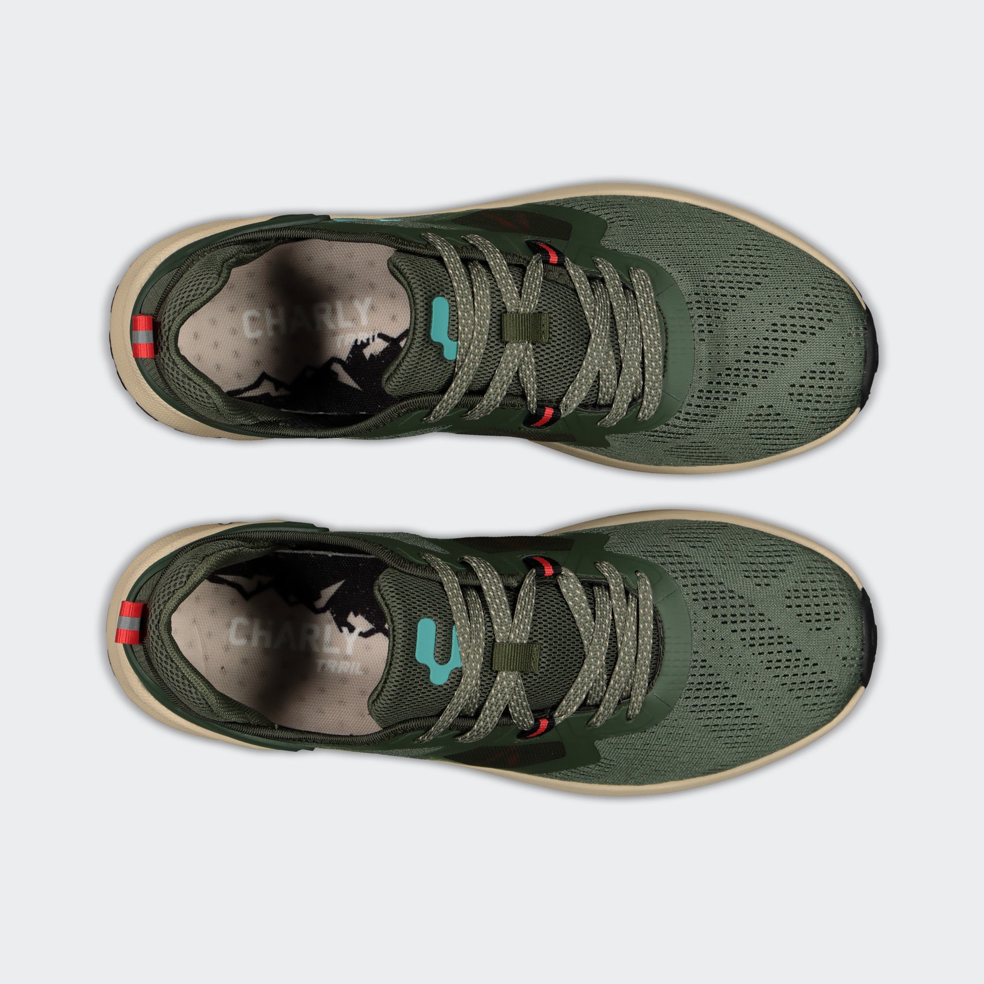 Olive Sport Running Trail Shoes for Men Charly Terraniac