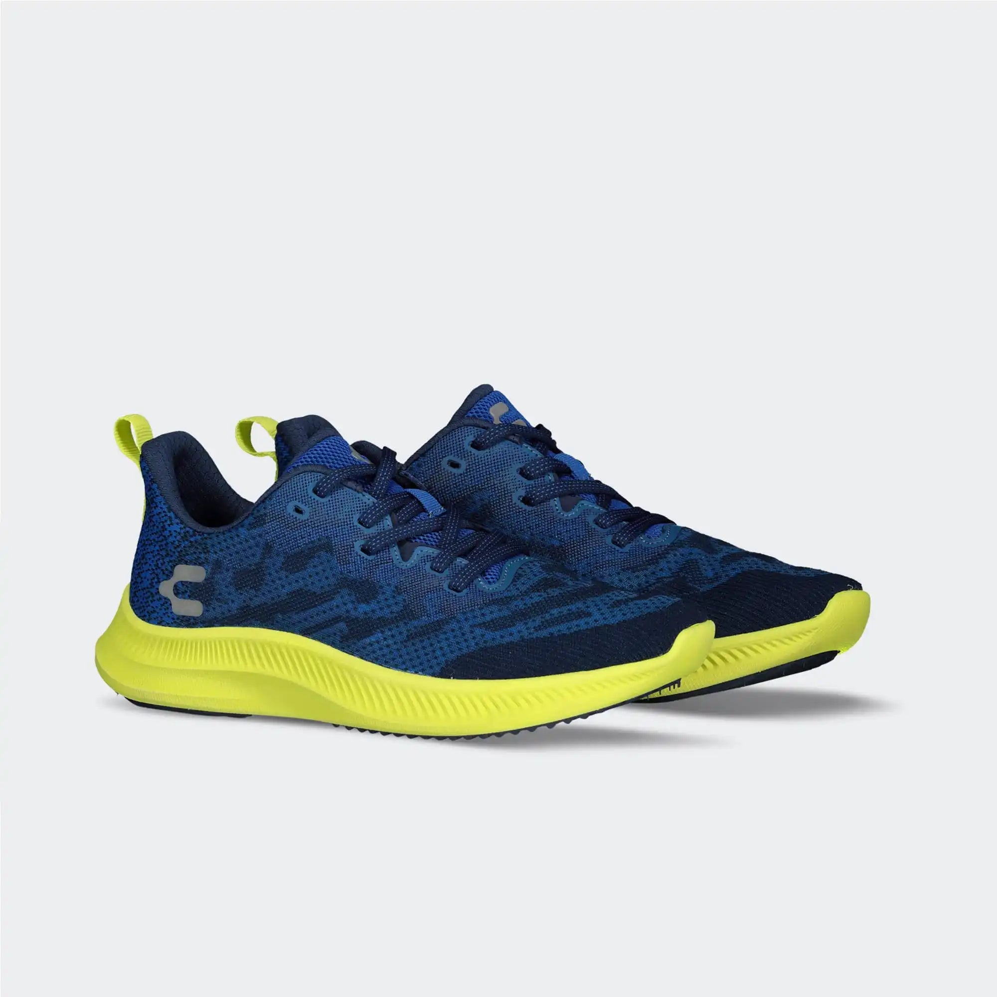Royal Blue Lime Running Shoes for Men Charly Light Sport Disruptive