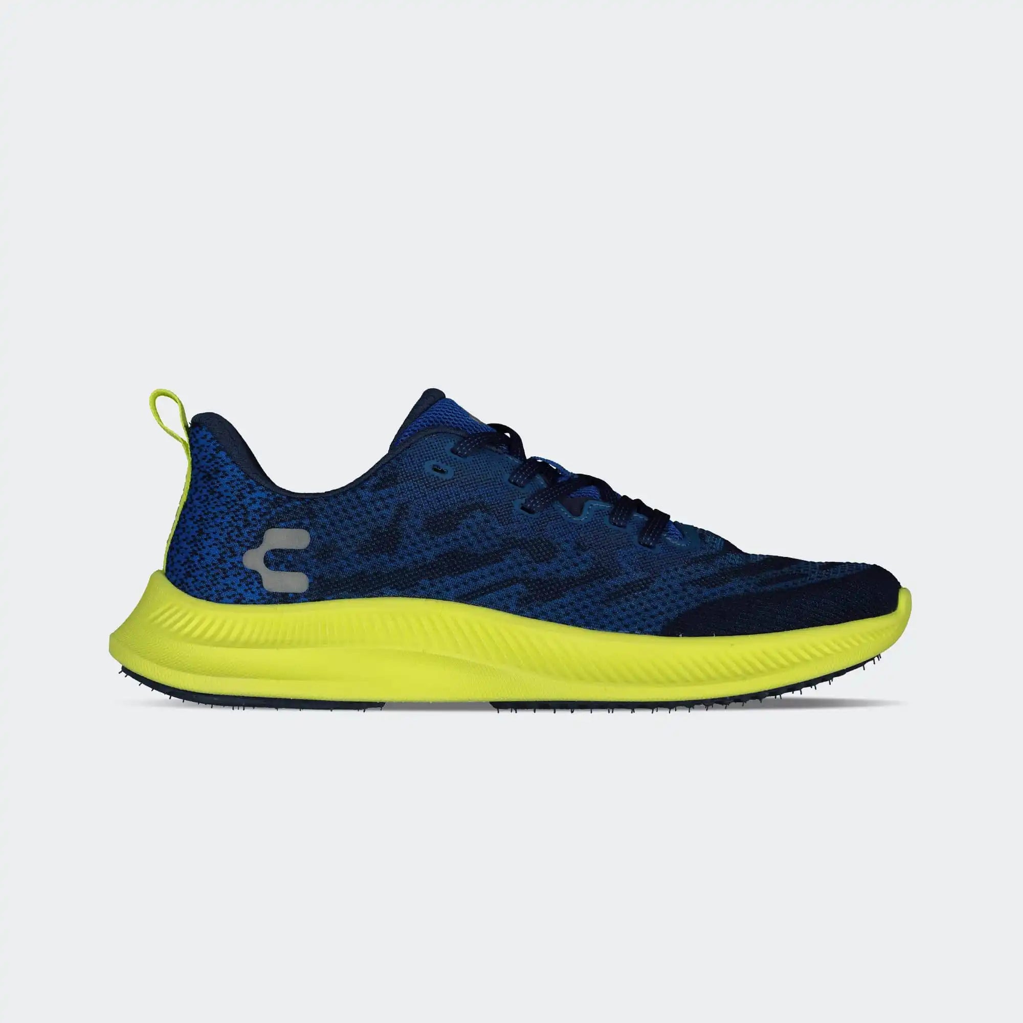 Royal Blue Lime Running Shoes for Men Charly Light Sport Disruptive