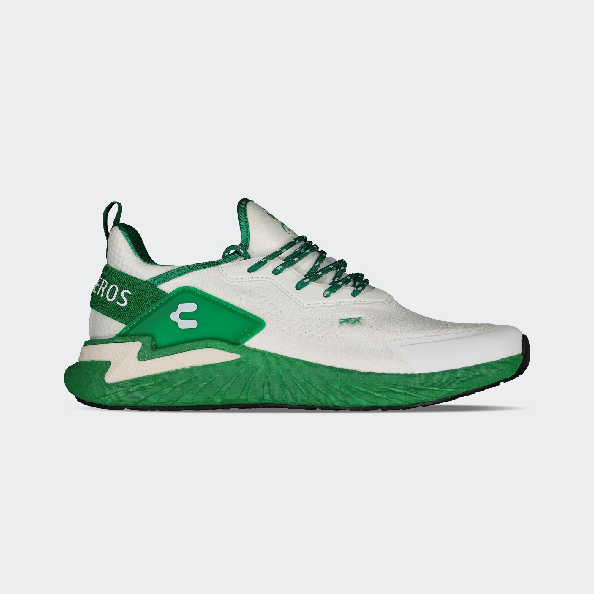 White Green Club Santos PFX Sport Running Road Shoes for Men Charly Vigorate