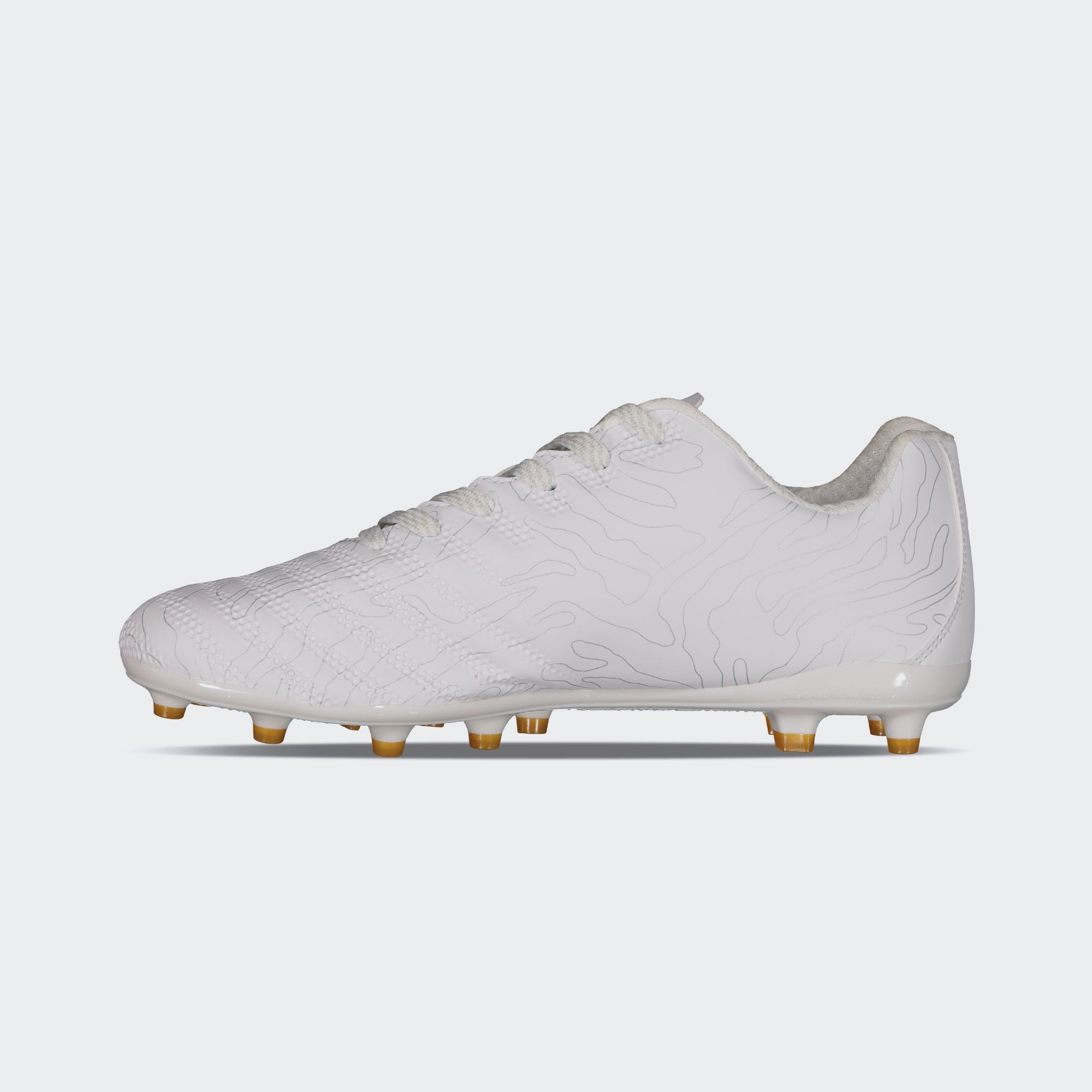 White Gold Sport Soccer Cleats for Men Charly Hotcross 2.0