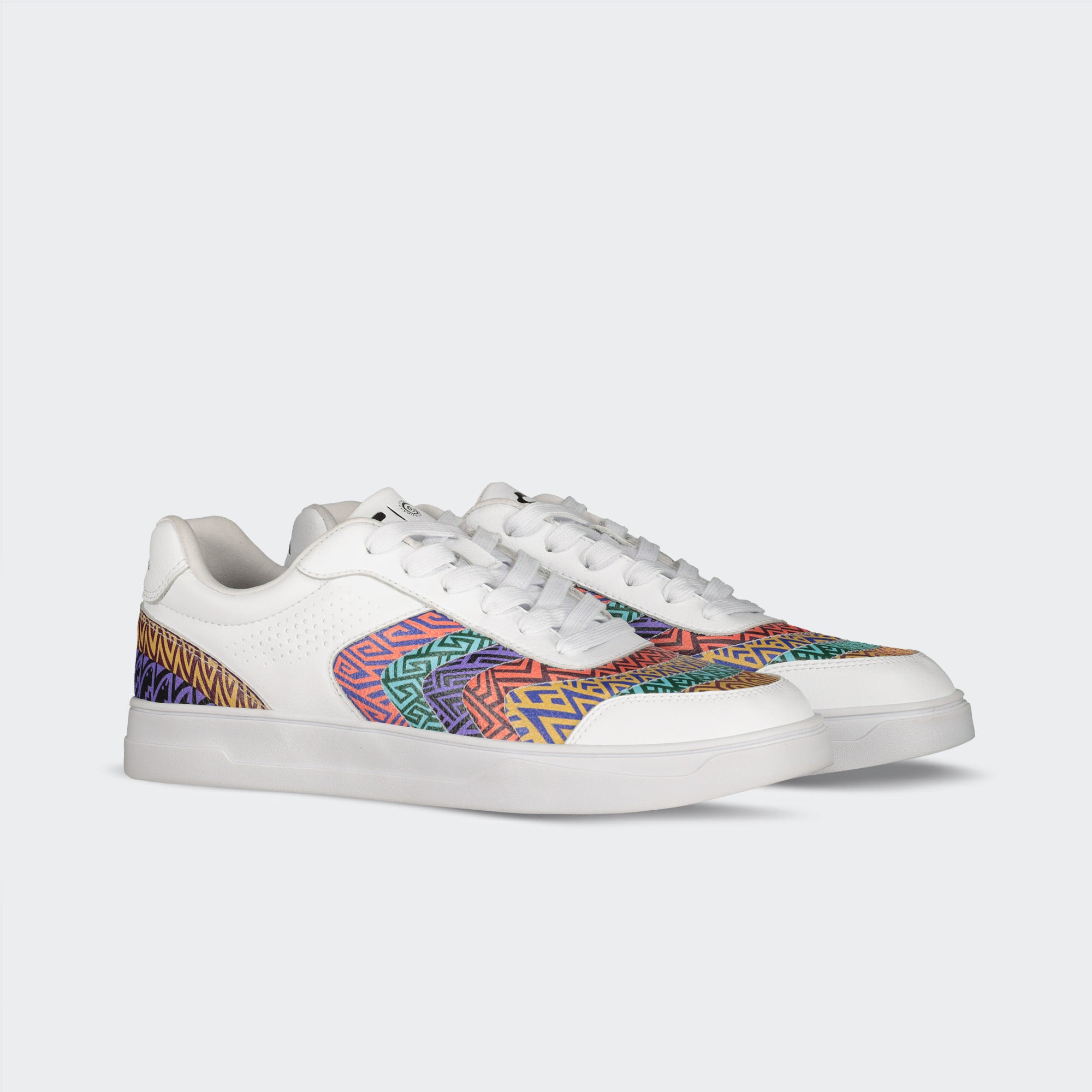 White Multicolor x Jacobo y María Ángeles Shoes for Men Charly Teenk