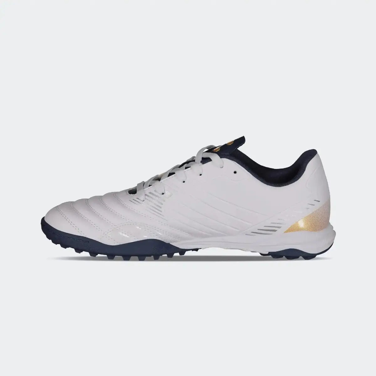 White Navy Soccer Turf Shoes for Men Charly Impala Tf