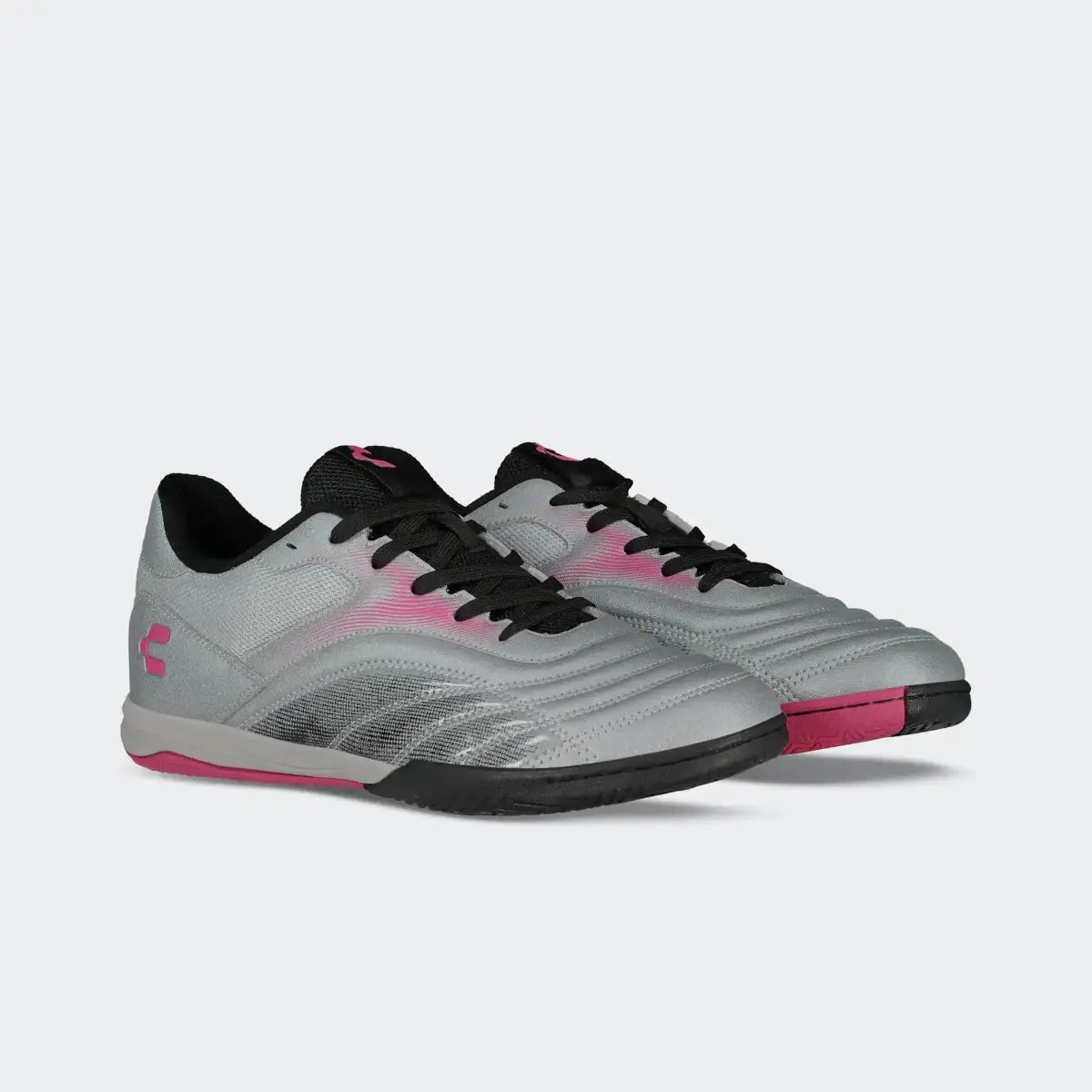 Gray Black Indoor Soccer Shoes for Men Charly Parallax 2.0