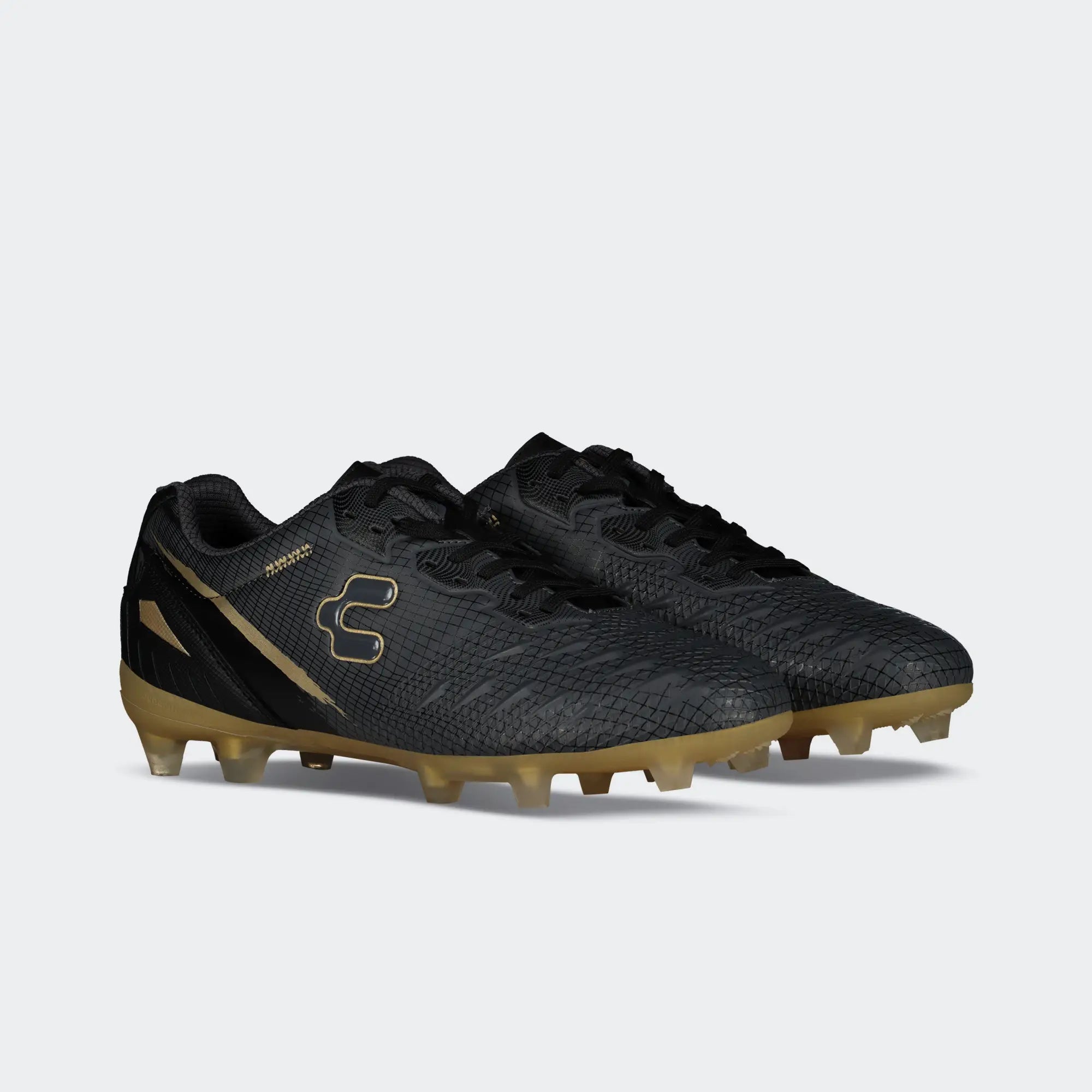 Black Gold Soccer Cleats for Men Charly Hotcross 5.0 Fg