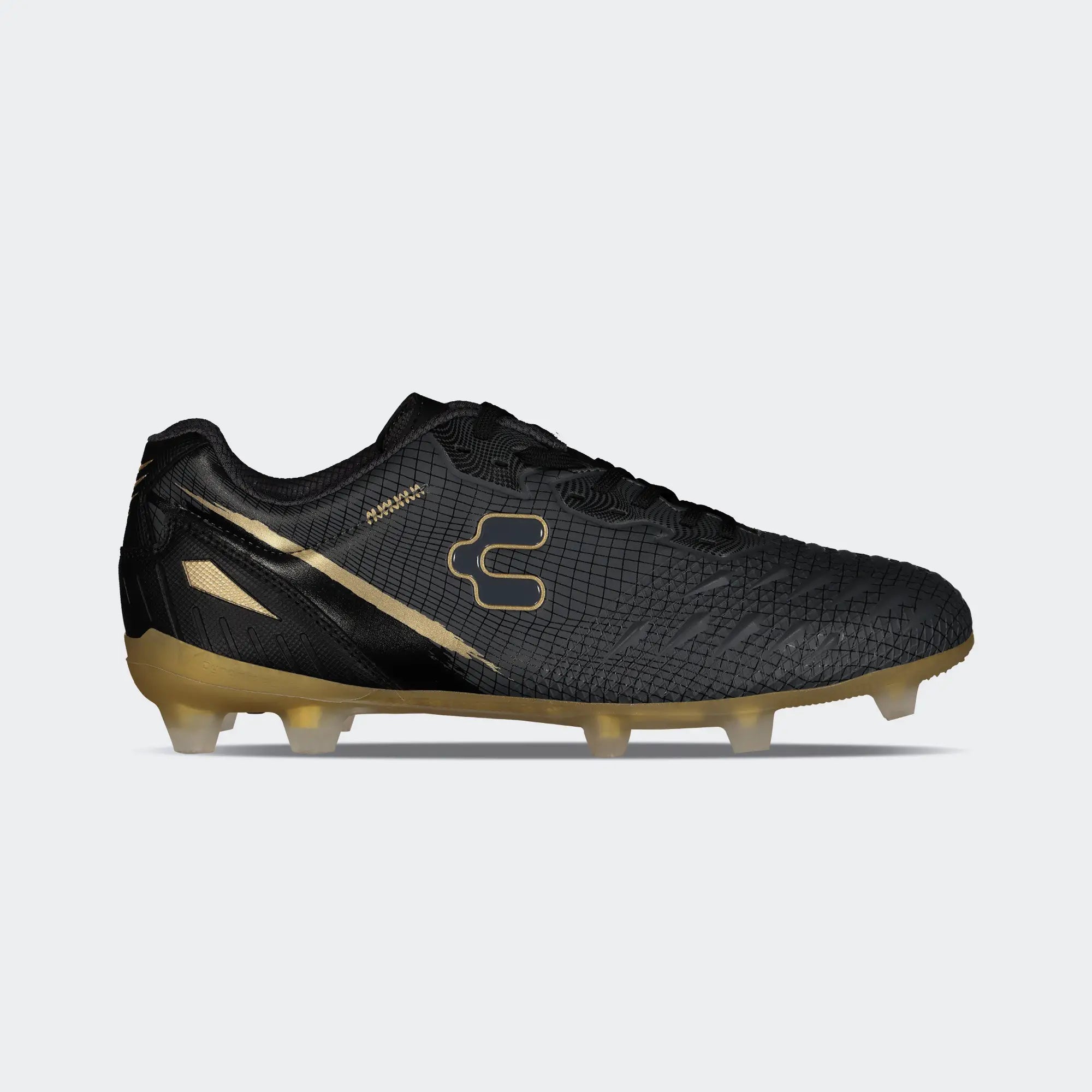 Black Gold Soccer Cleats for Men Charly Hotcross 5.0 Fg