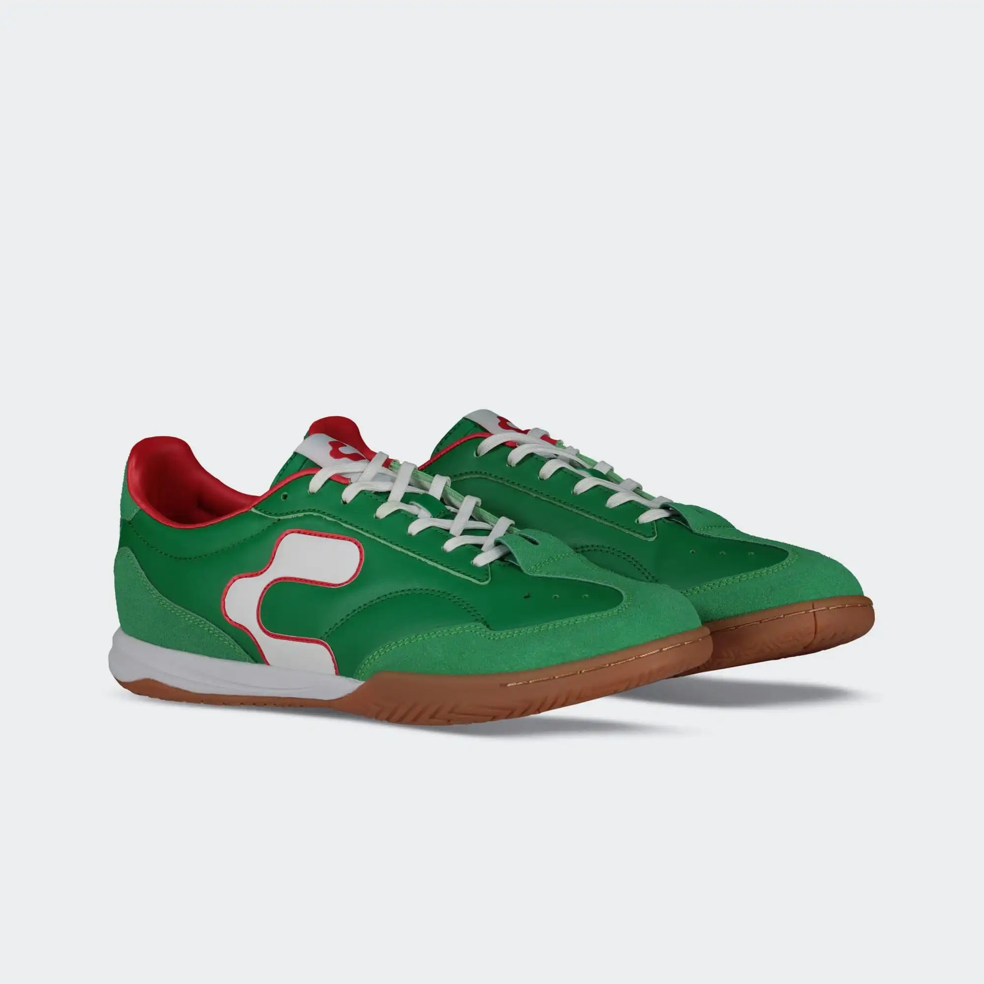 Green Urban Pitch Soccer Shoes for Men Charly Camper Pu
