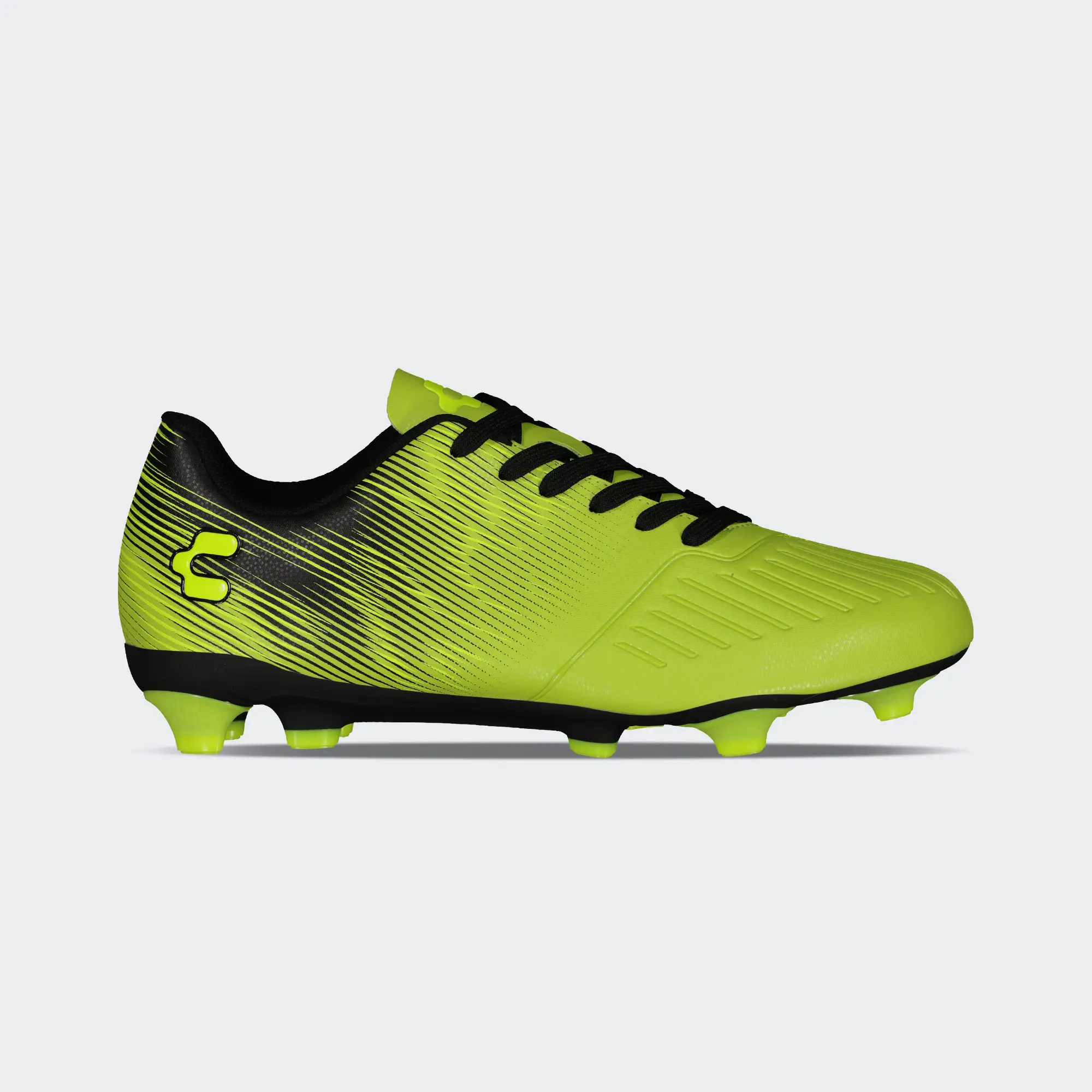 Green Black Soccer Cleats for Men Charly Grasshopper 7.0 Sport