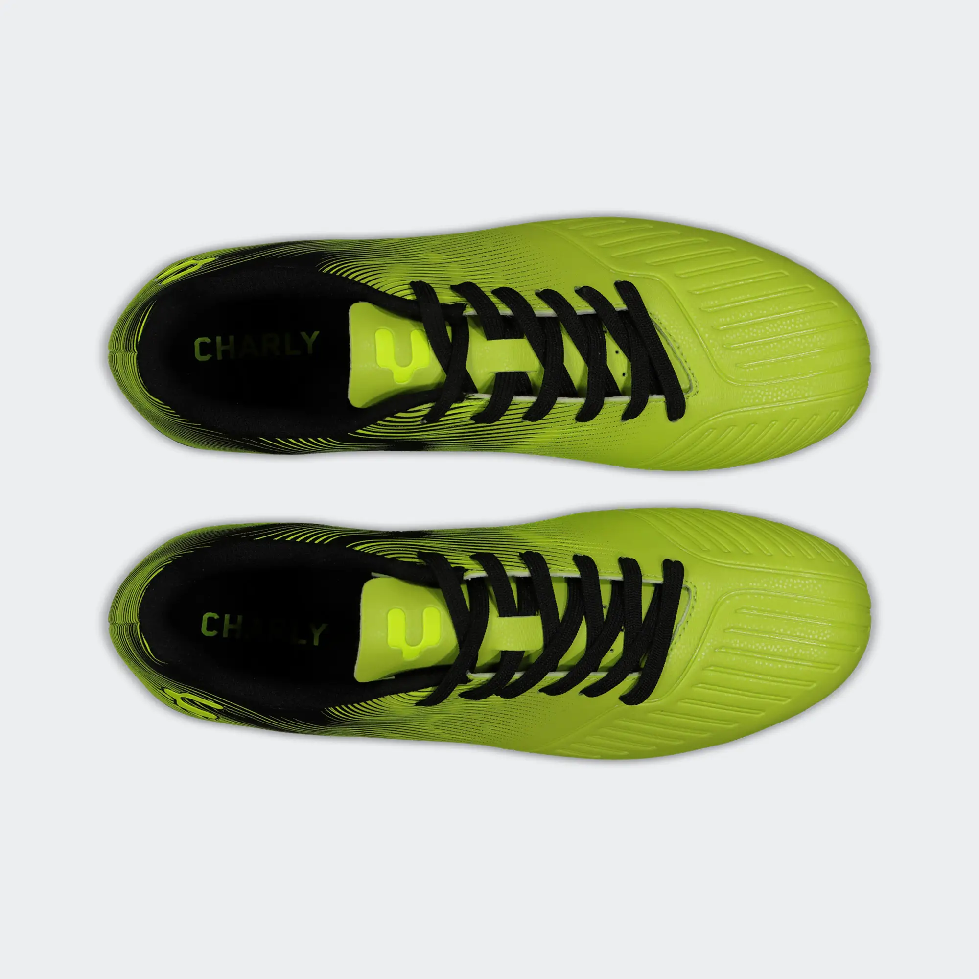 Green Black Soccer Cleats for Men Charly Grasshopper 7.0 Sport