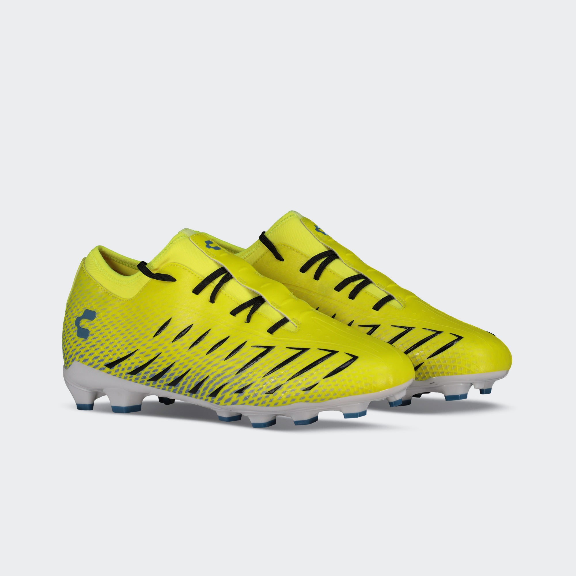 Yellow Blue Soccer Cleats for Men Charly Zinetik Plus Sport
