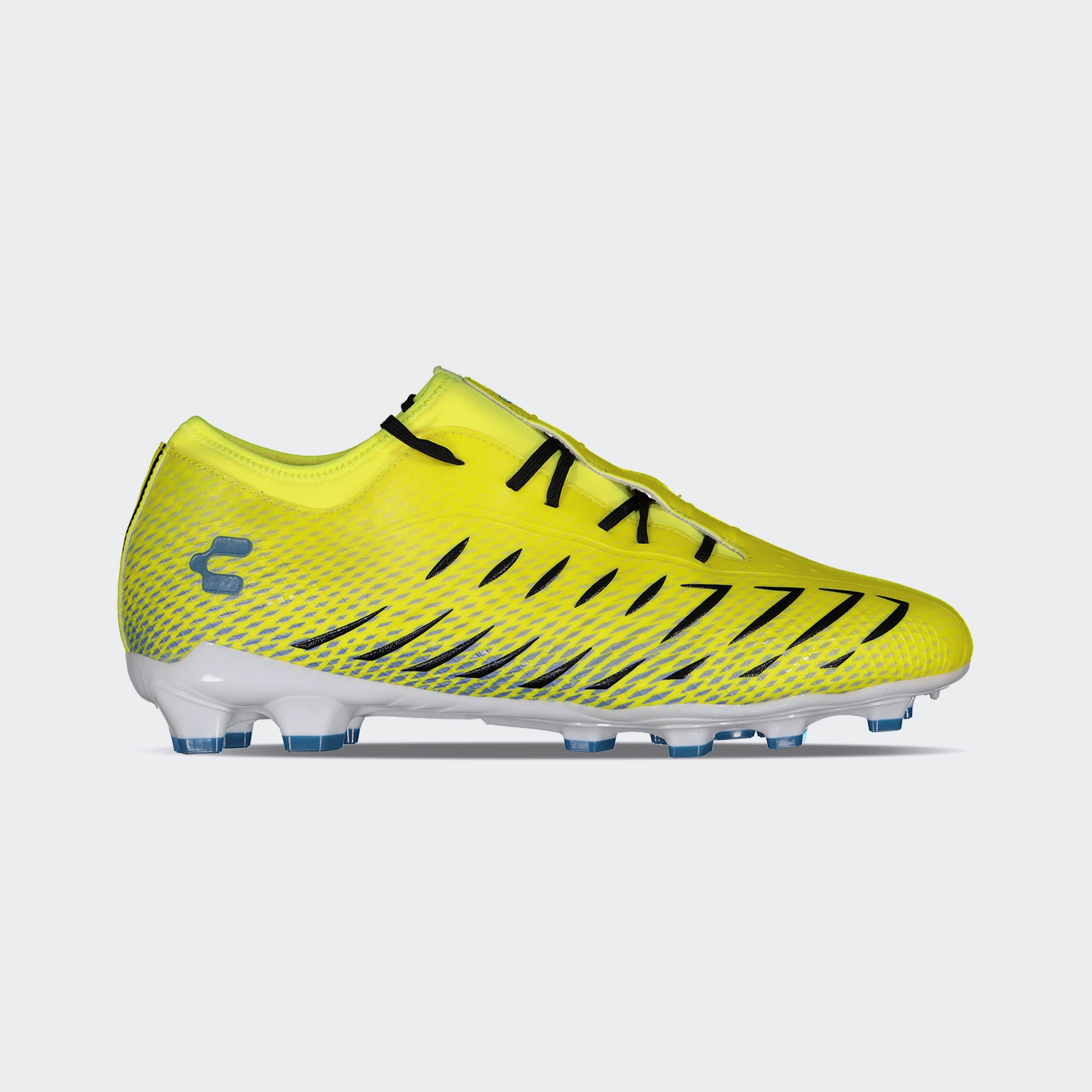 Yellow Blue Soccer Cleats for Men Charly Zinetik Plus Sport