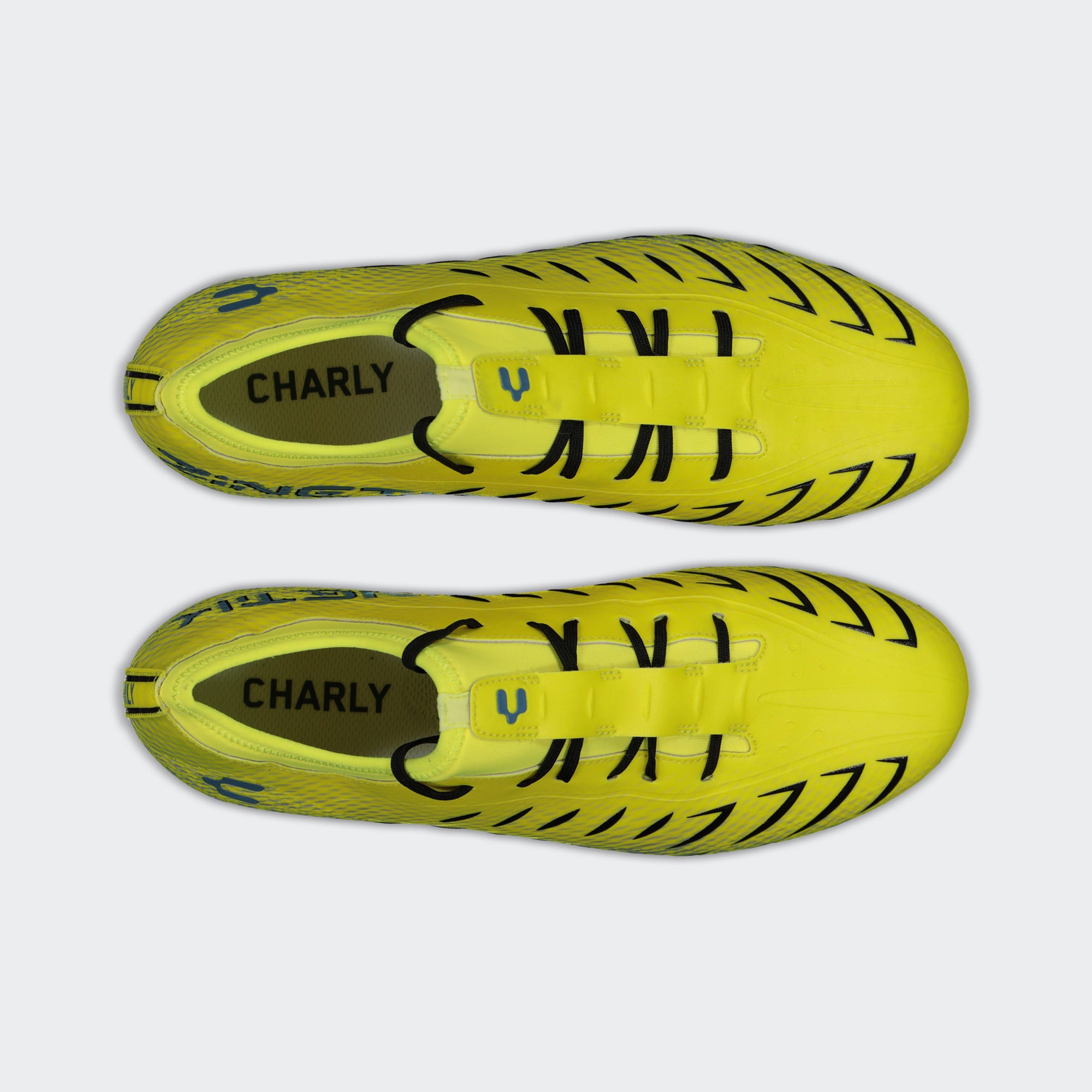 Yellow Blue Soccer Cleats for Men Charly Zinetik Plus Sport
