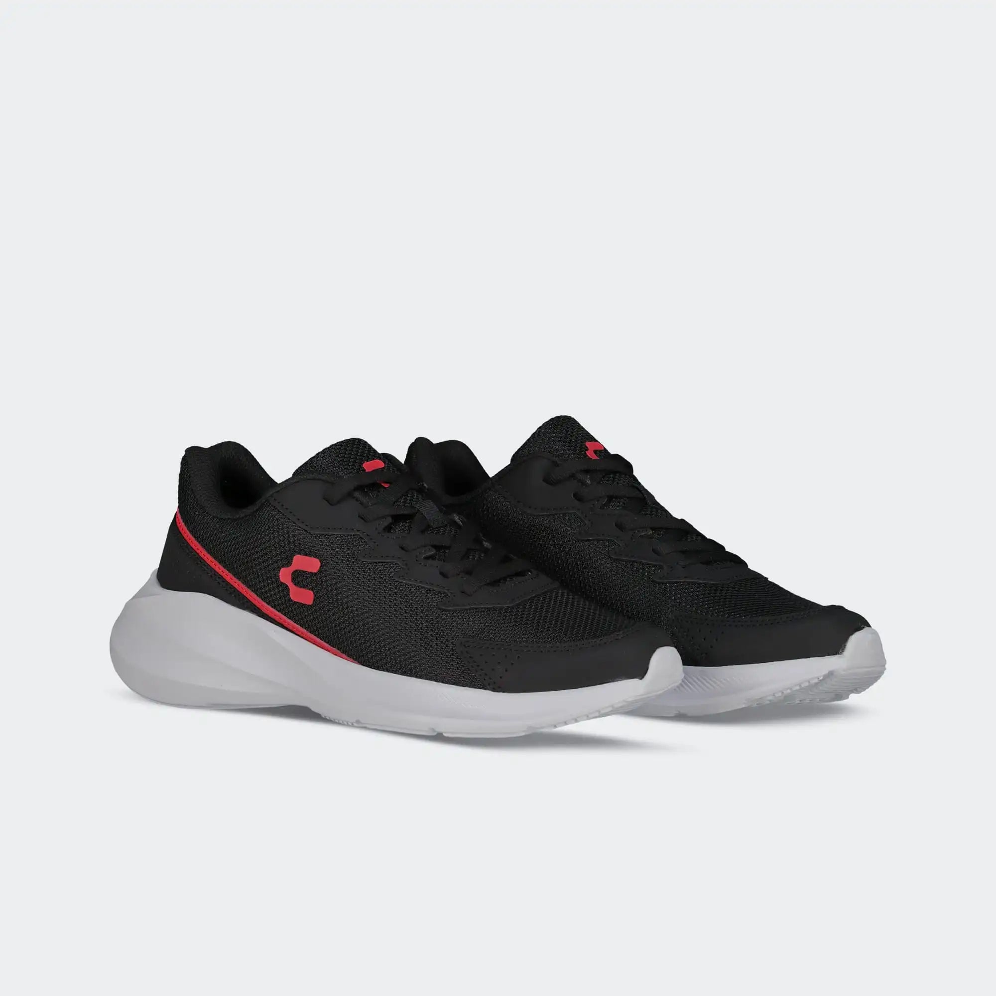 Black Red Running Road Casual Shoes for Men Charly Olimpia Sport
