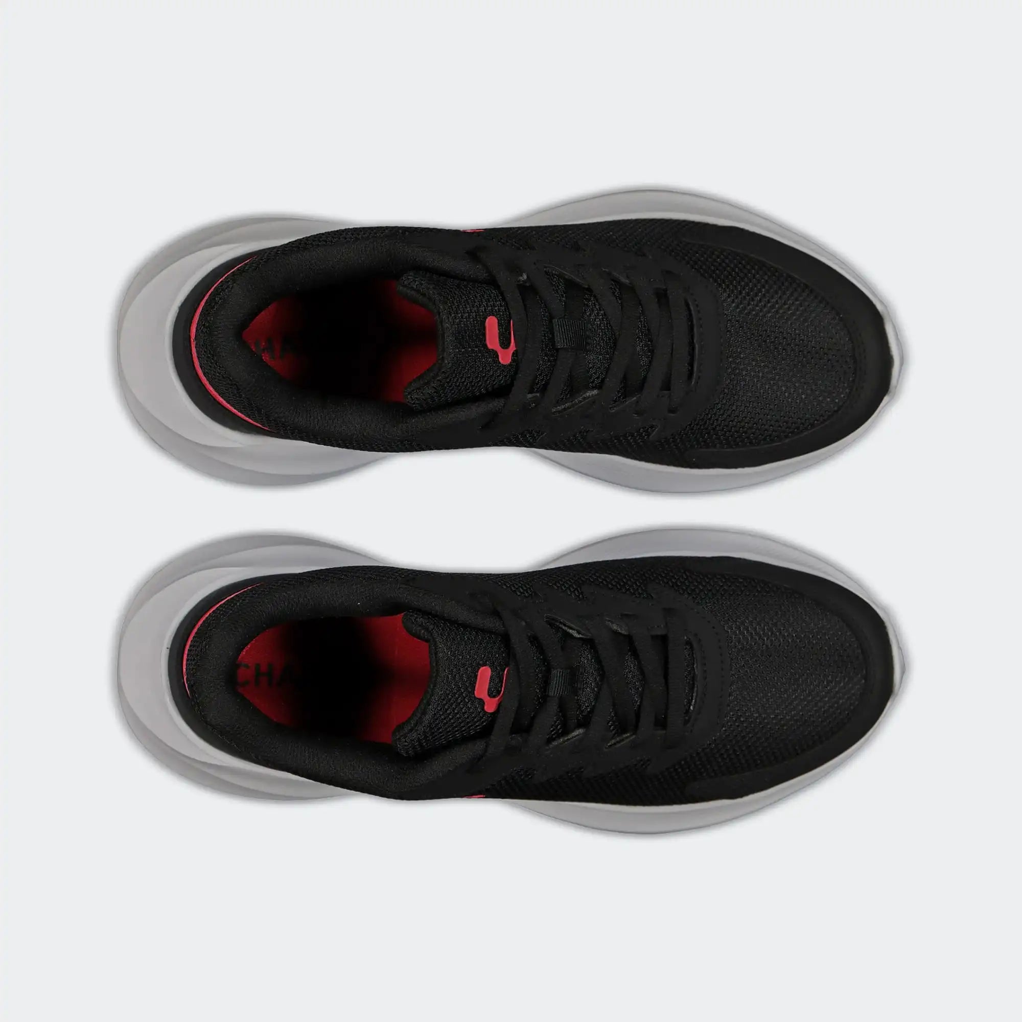 Black Red Running Road Casual Shoes for Men Charly Olimpia Sport