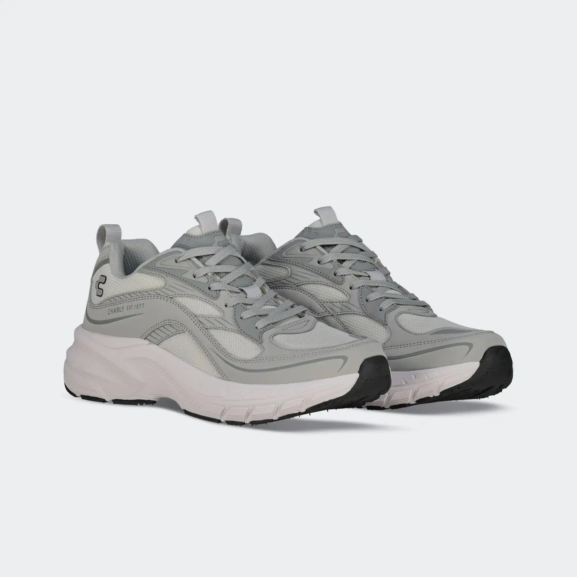 Gray Lifestyle Fashion Sport Shoes for Men Charly Berlin City