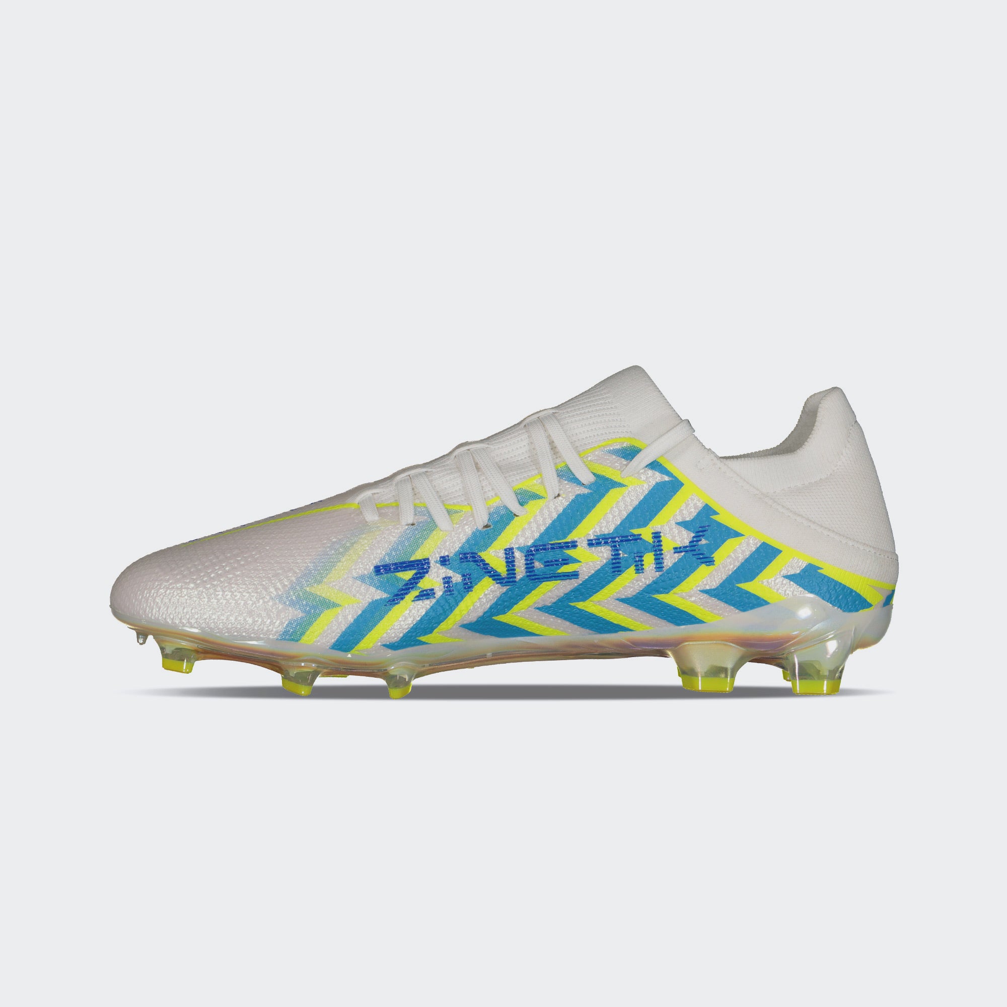 White Blue PFX Soccer Cleats for Men Charly Zinetik 26 Sport